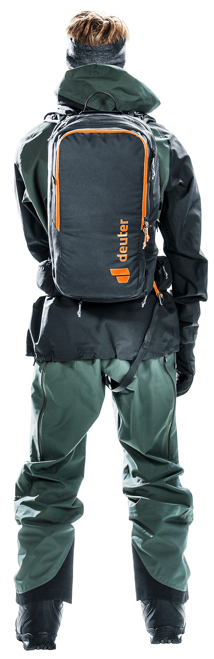 Alproof Ride 18 Pants, Bag, Adult, Man, Person, backpack, outdoor, travel, gray, orange zipper