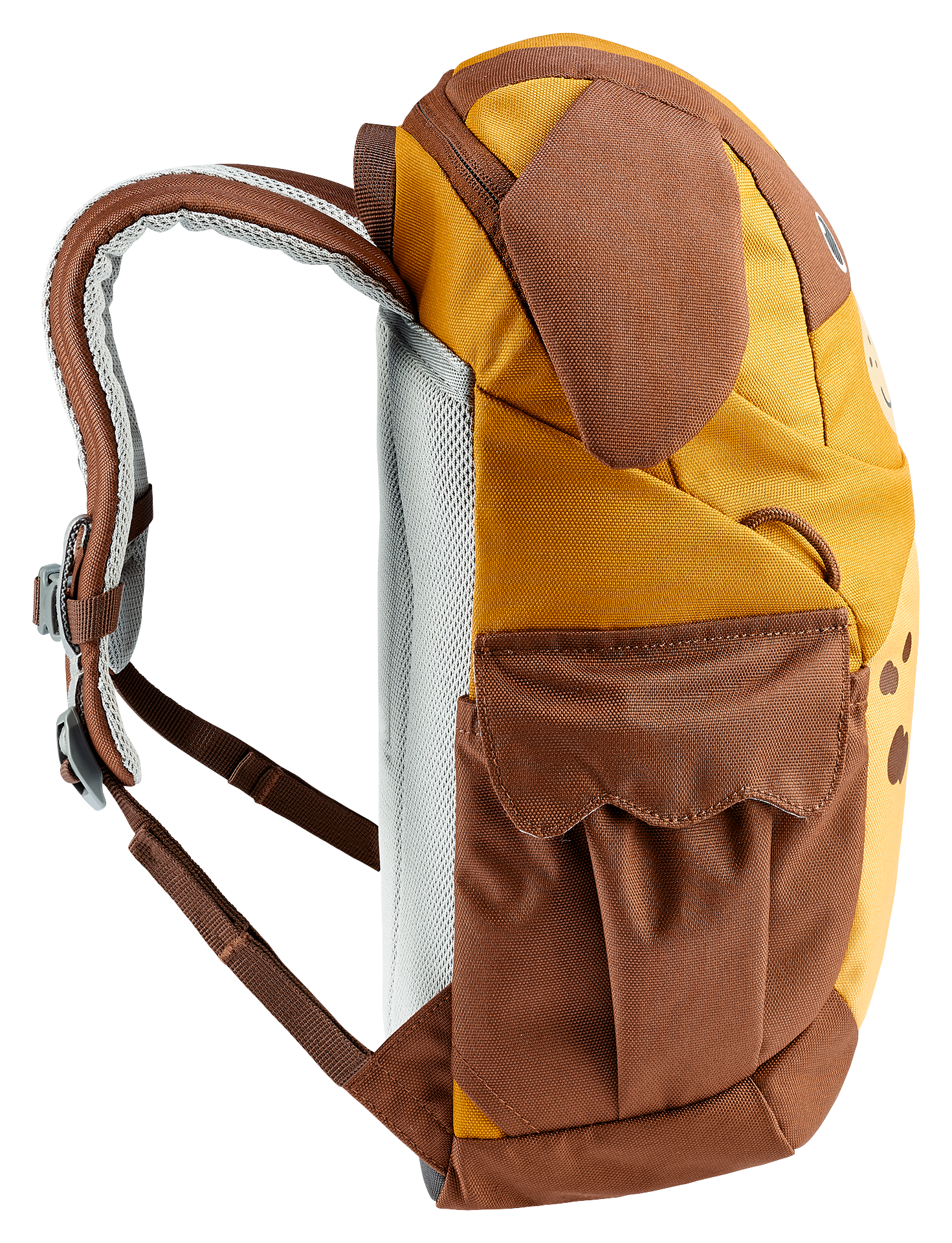 Kikki Bag, Backpack, backpack, little kid, brown, yellow, pocket