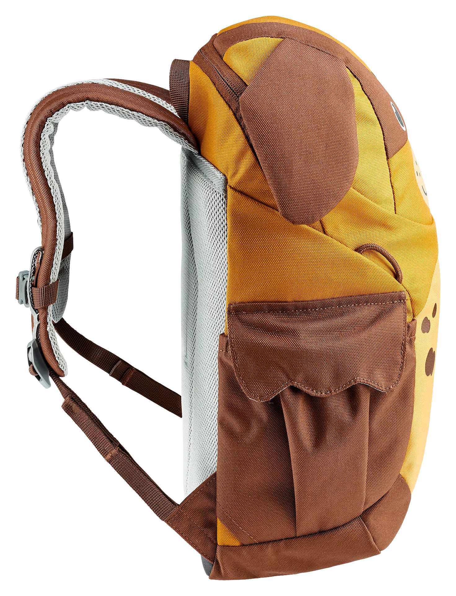 Bag, Backpack, backpack, little kid, brown, yellow, pocket