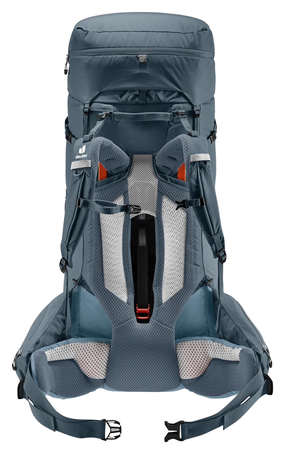 backpack, hiking, external-frame, shoulder straps, mesh back