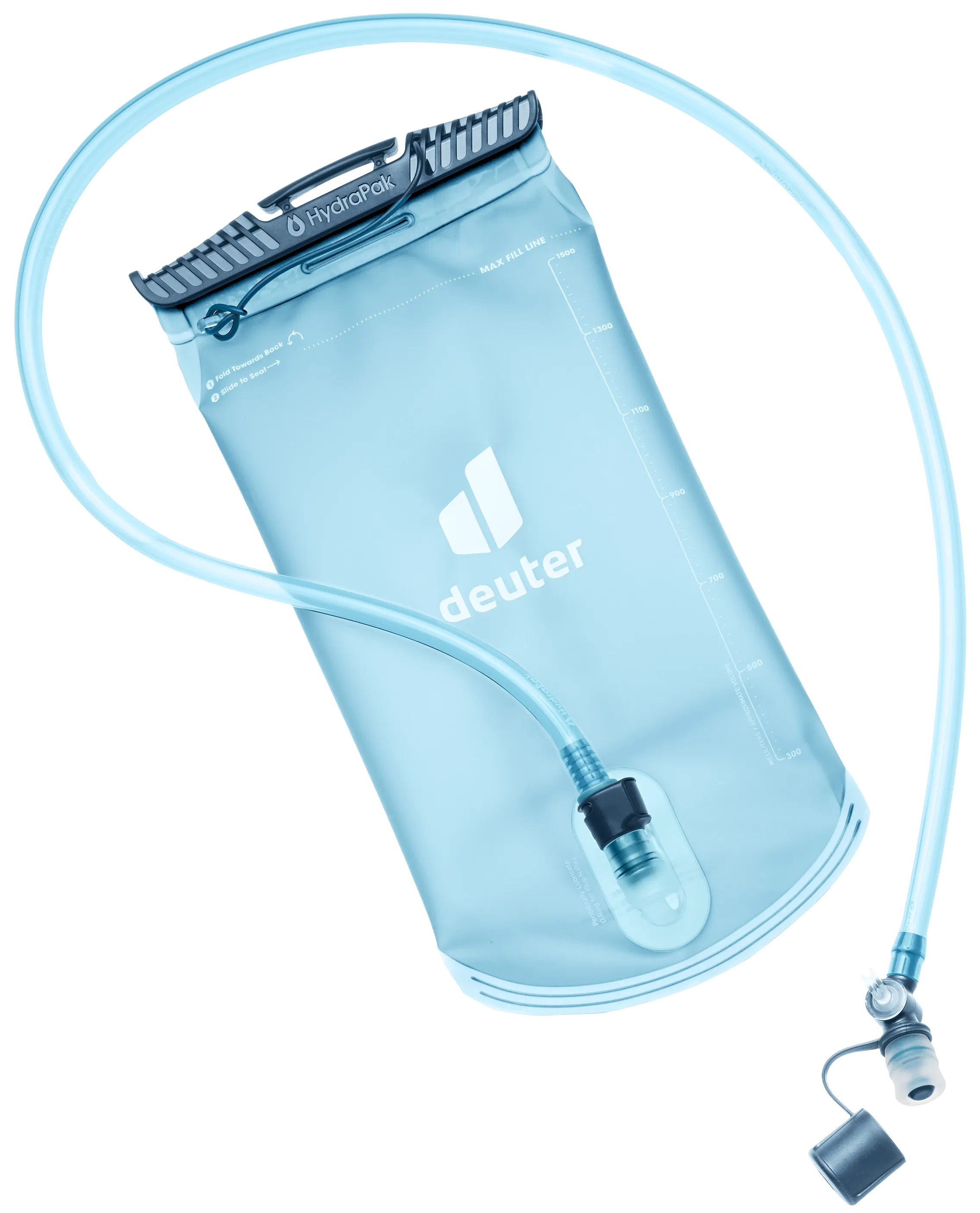 Bottle, hydration bag, water reservoir, hydration bladder, pocket water pack, deuter