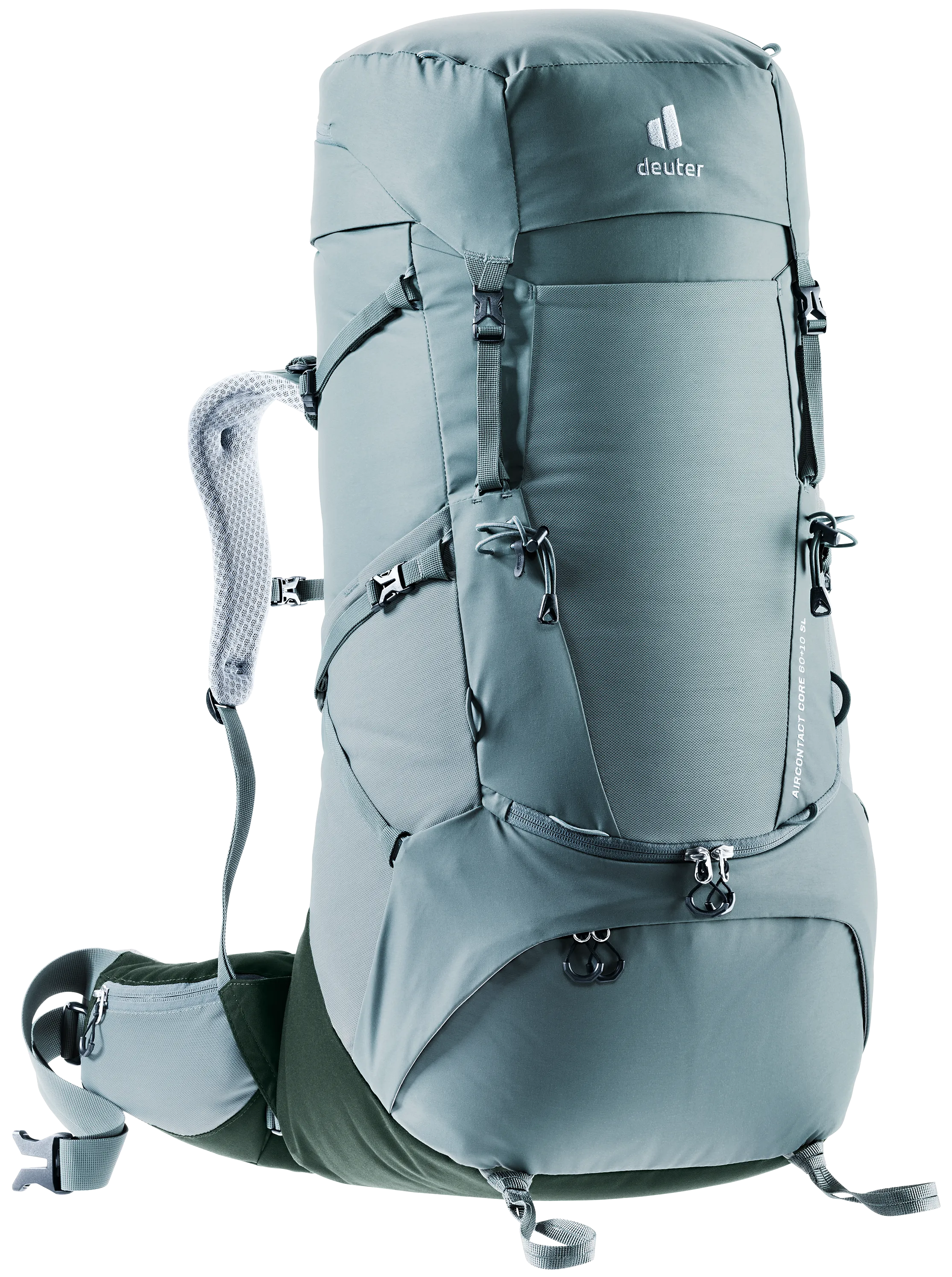 Aircontact Core 60+10 SL - Backpacking packs - shale ivy