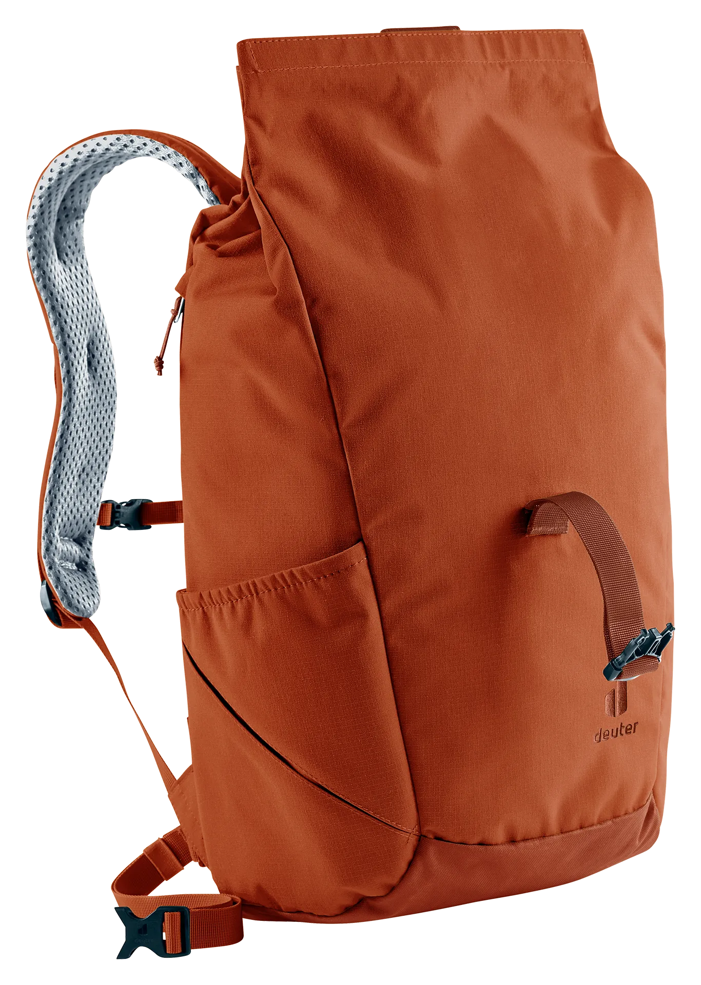 backpack, orange, camping, hiking, drawstring pocket