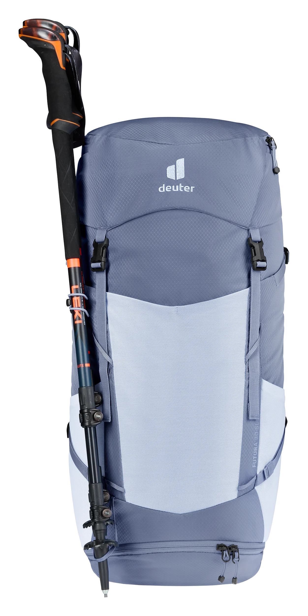backpack, hiking, trekking, lid, blue-gray