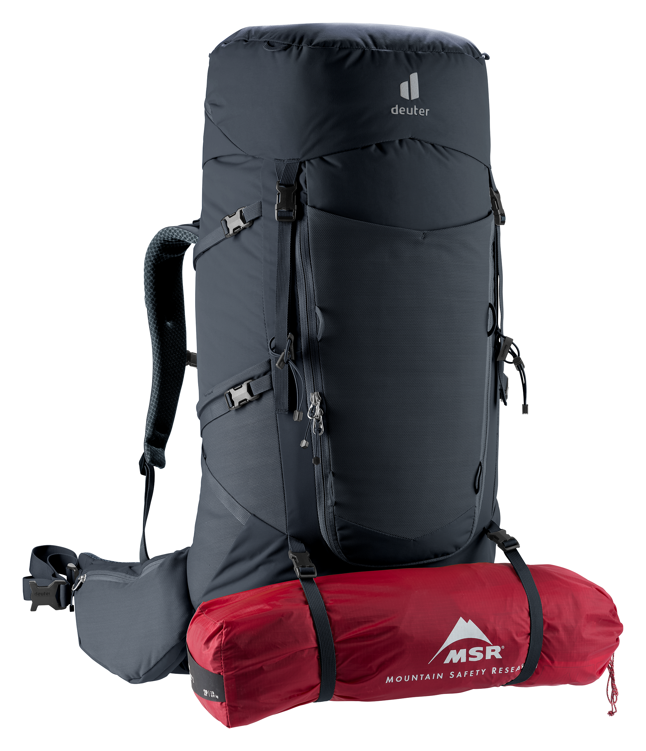 Aircontact Core 60+10 - Backpacking packs - l black