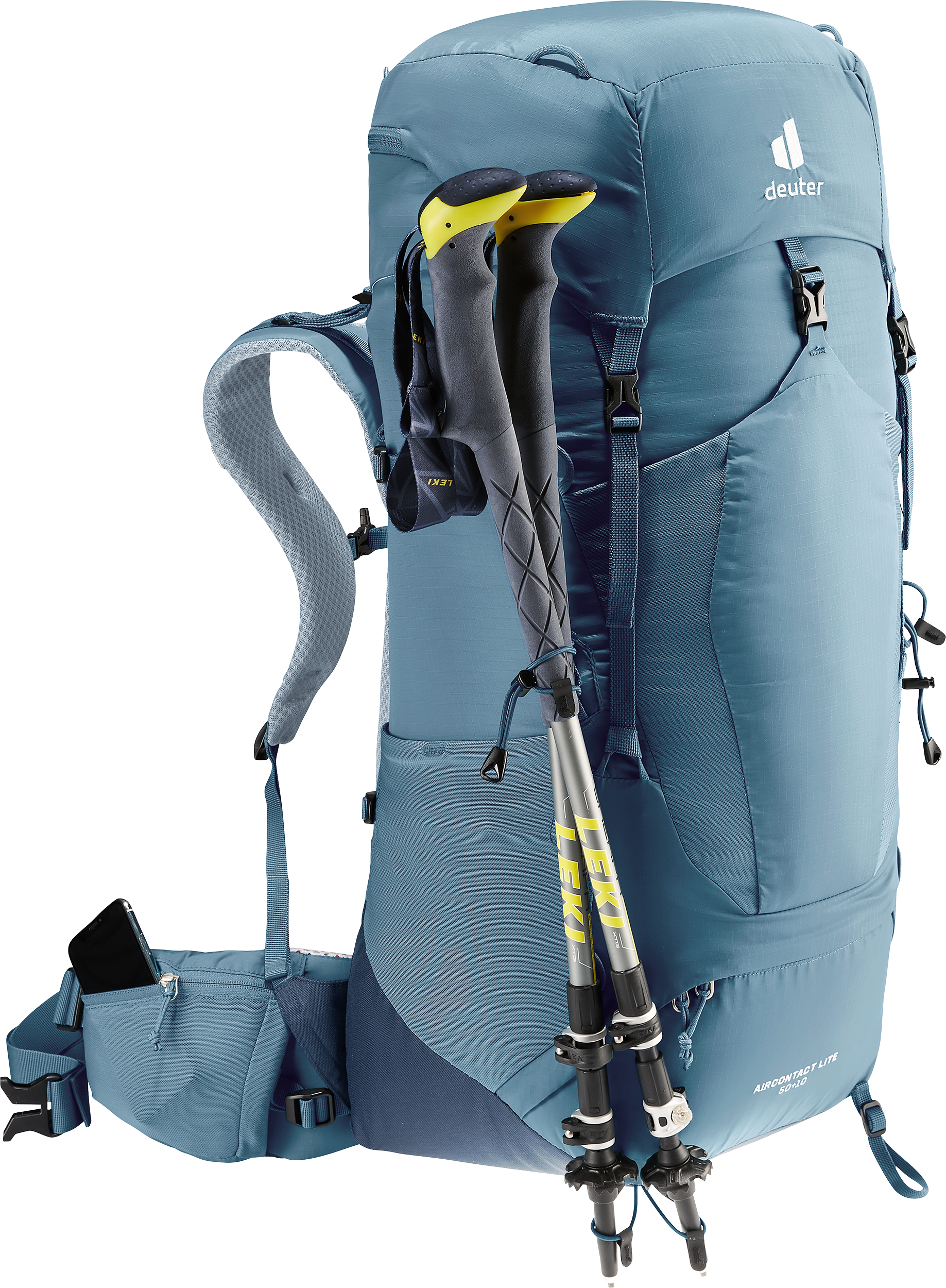 Aircontact Lite 50 + 10 Aircontact Lite 50 + 10 - Travel backpacks - atlantic ink