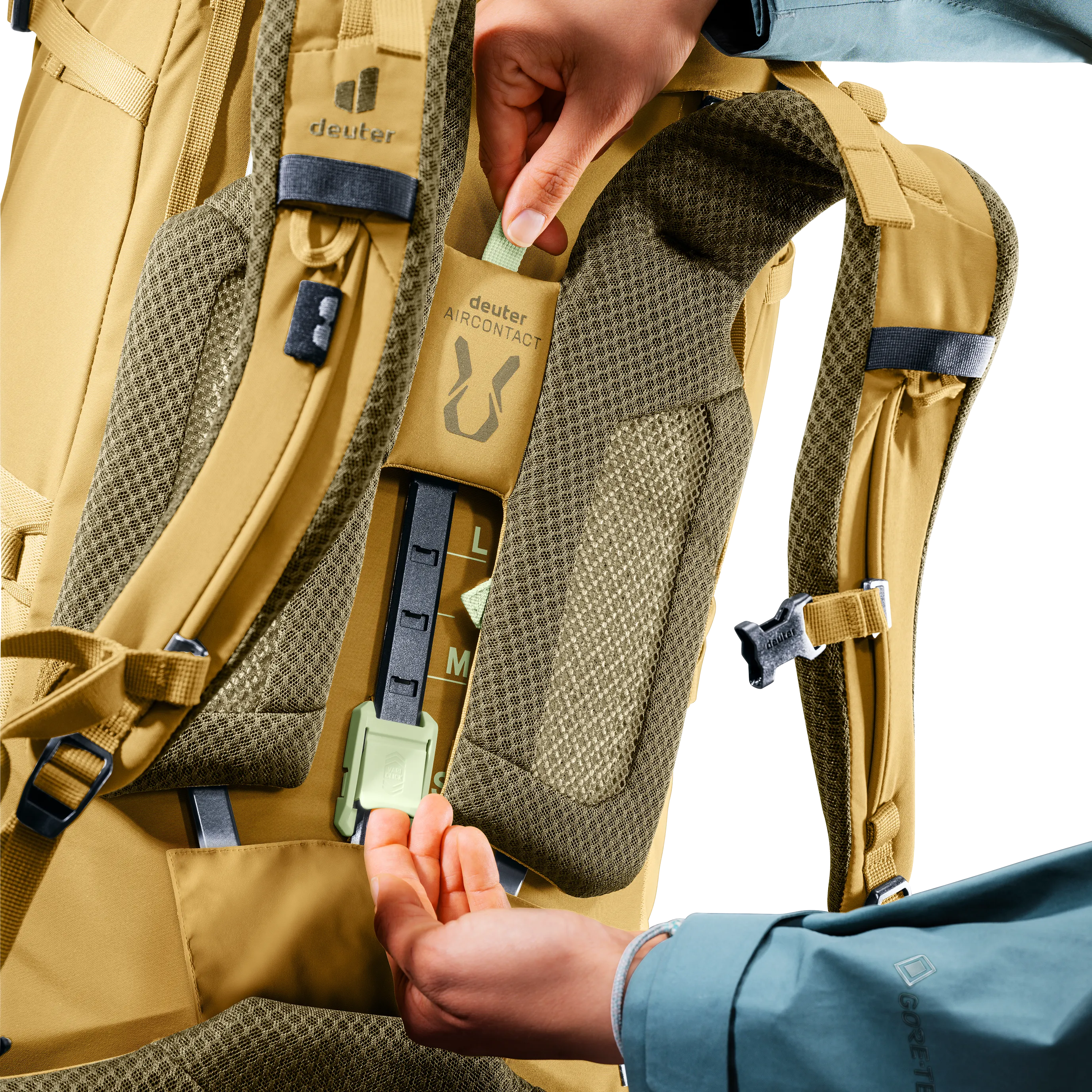 Aircontact Core 65+10 SL - Travel backpacks - savanna nori