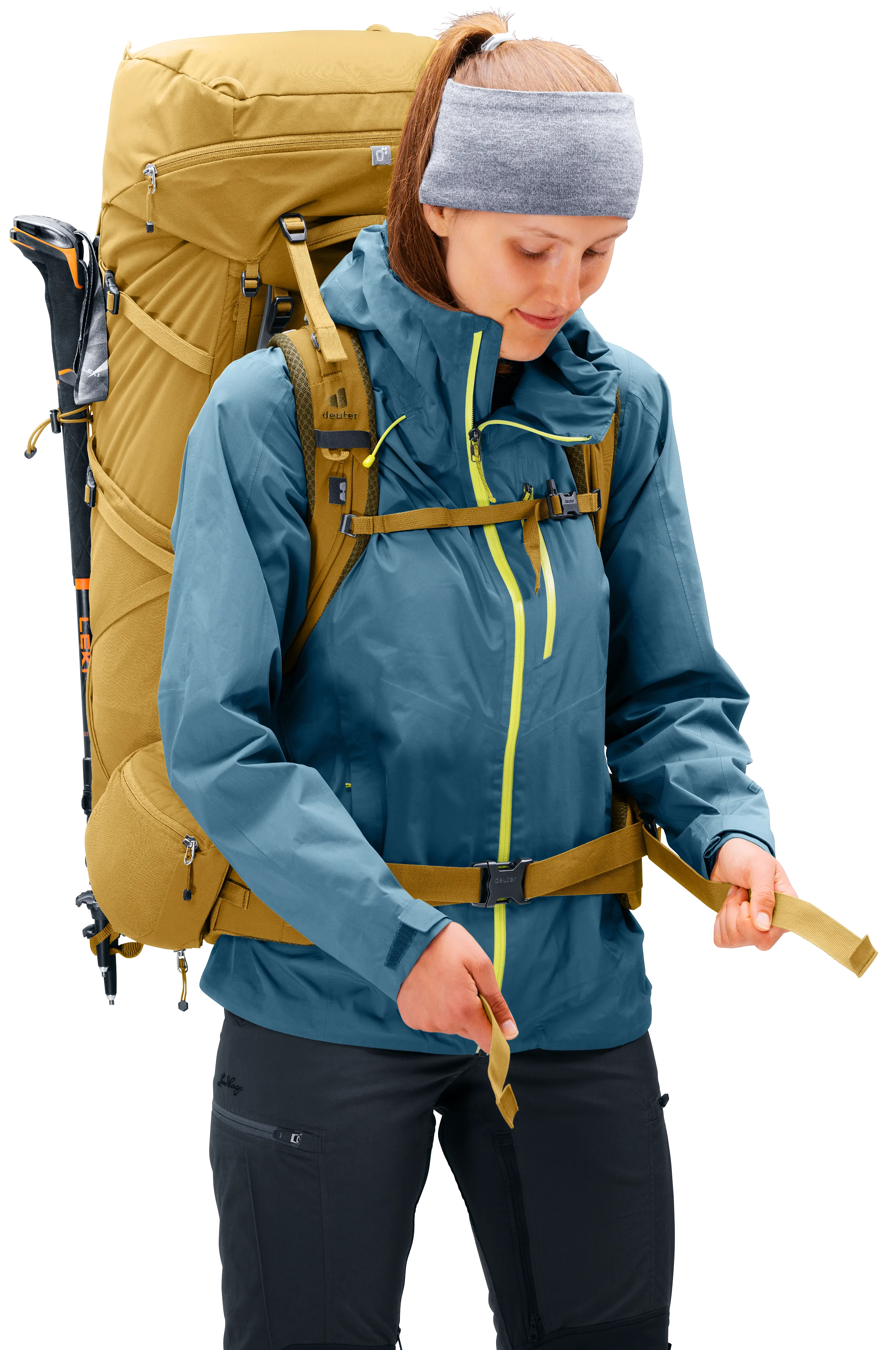 Aircontact Core 55+10 SL - Backpacking packs - savanna nori