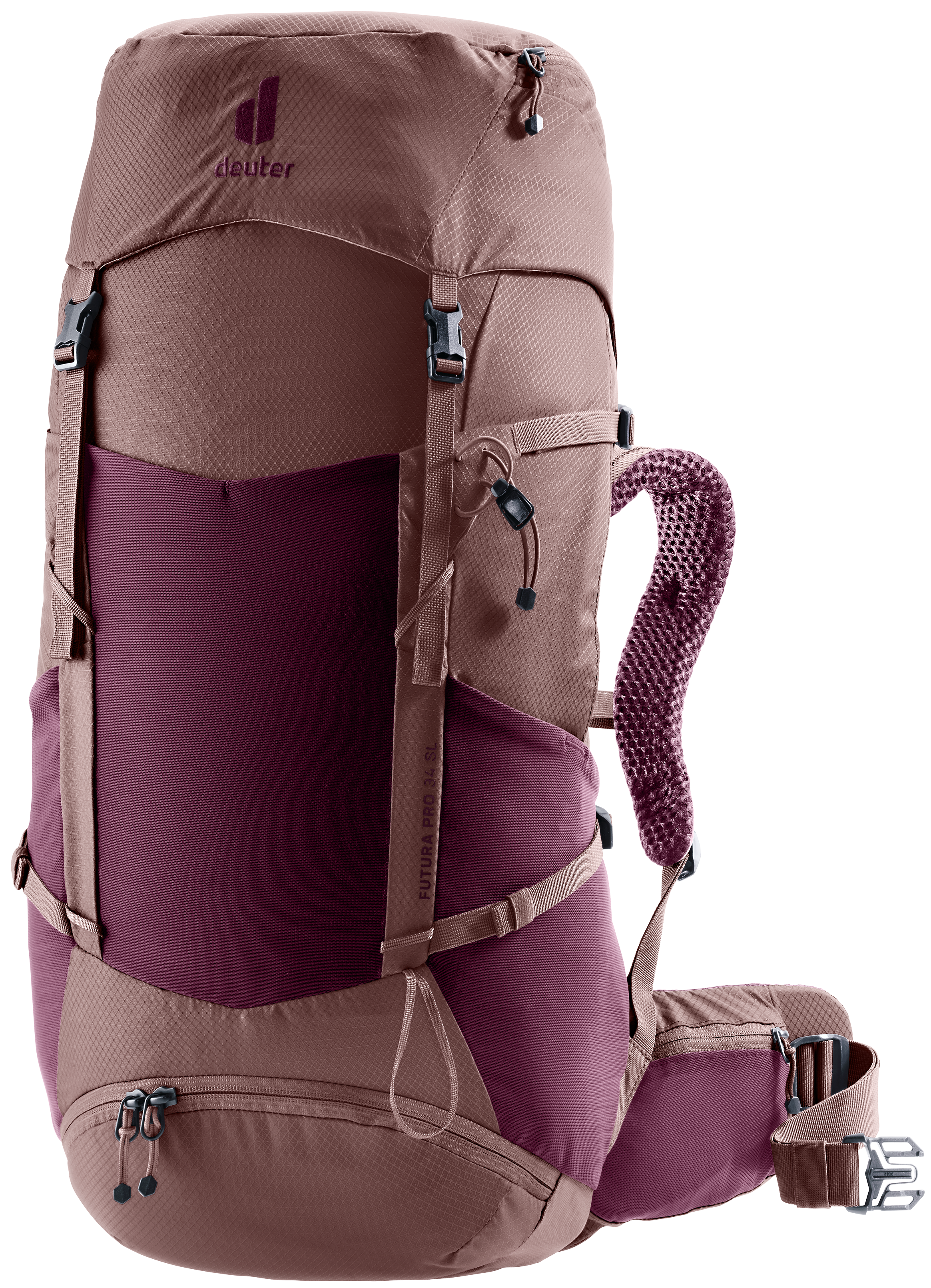 backpacking deuter 34 sl Women's Futura Pro Hiking Backpack With Women's Fit The Deuter Trail Pro 34 SL backpack is a precisely designed companion for women who are drawn upwards Deuter Trail Pro 34L SL