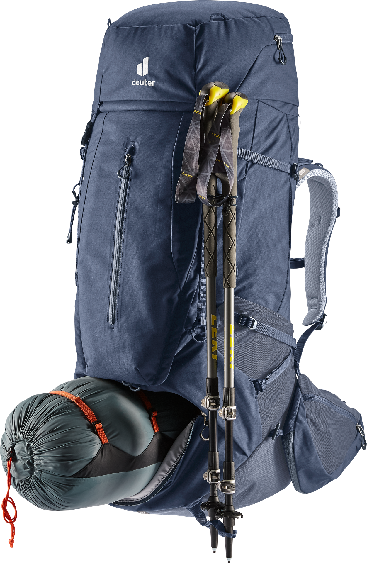 Aircontact X 80+15 backpack, hiking, trekking, external-frame, pole-holder
