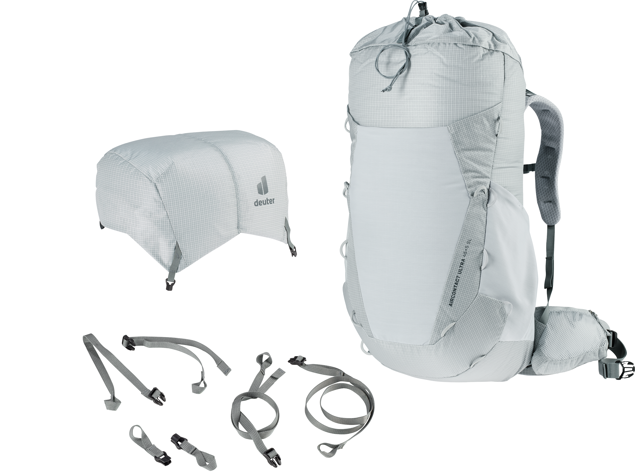 Bag, Backpack, backpack, travel gear, external frame, gray, padded straps