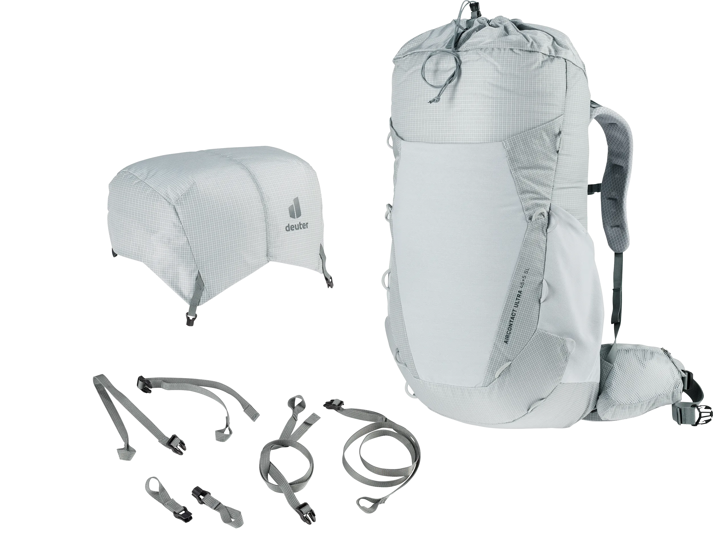 Bag, Backpack, backpack, travel gear, external frame, gray, padded straps