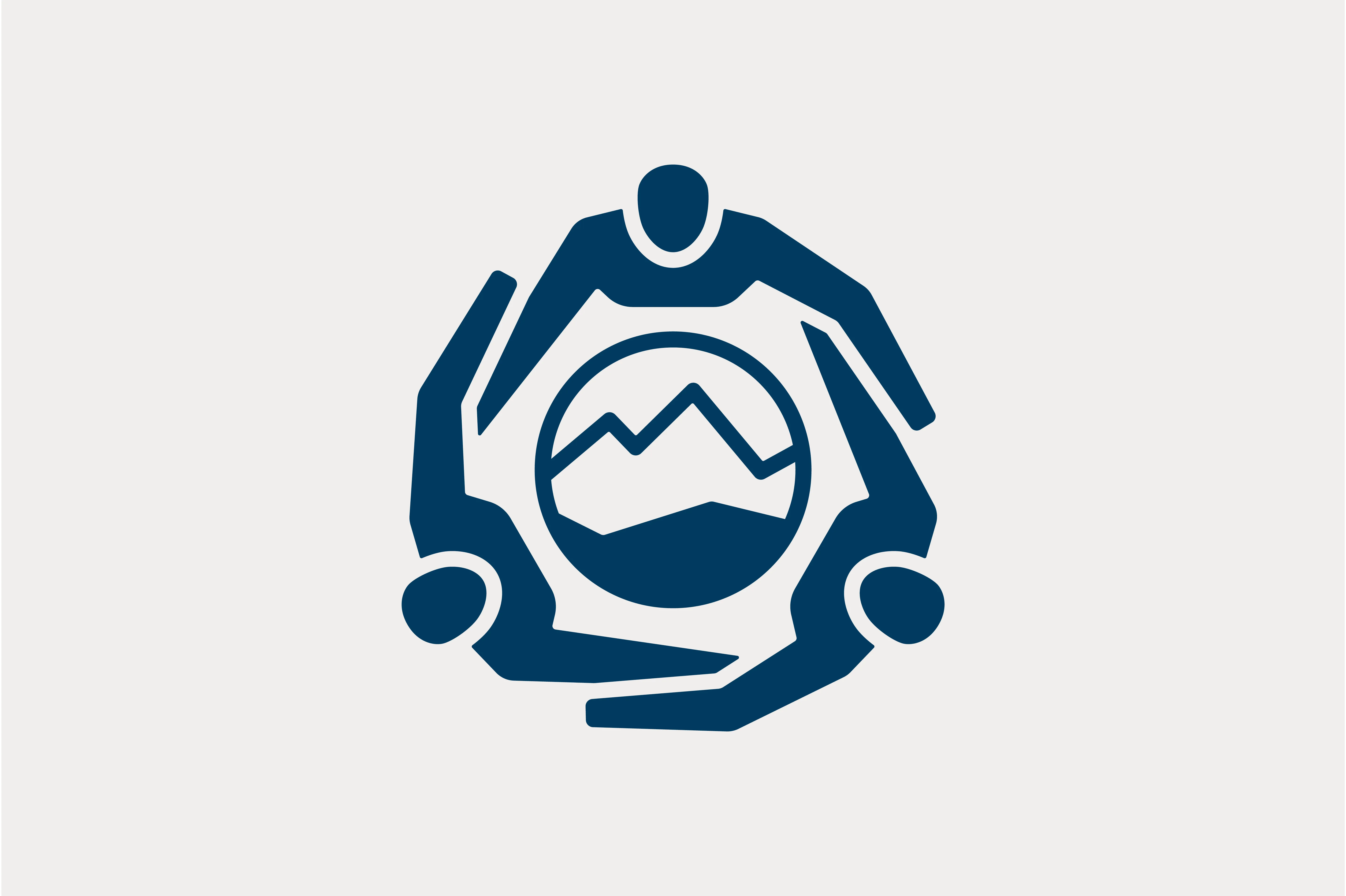logo, icon, abstract, mountain, hands