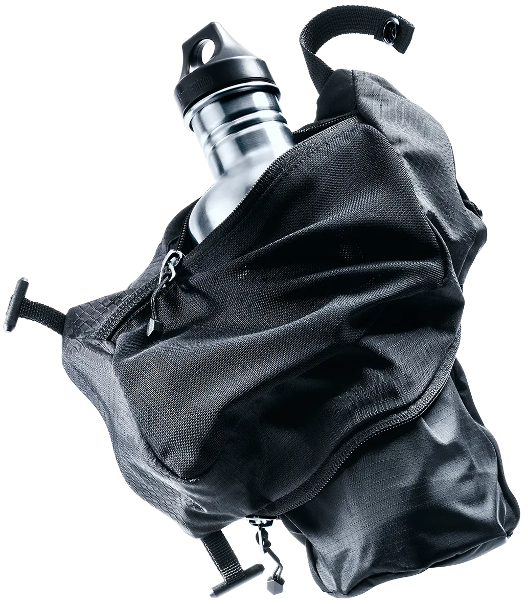 Bag, Bottle, Clothing, Glove, Backpack, hydration, water bottle, backpack, silver bottle, mesh pocket