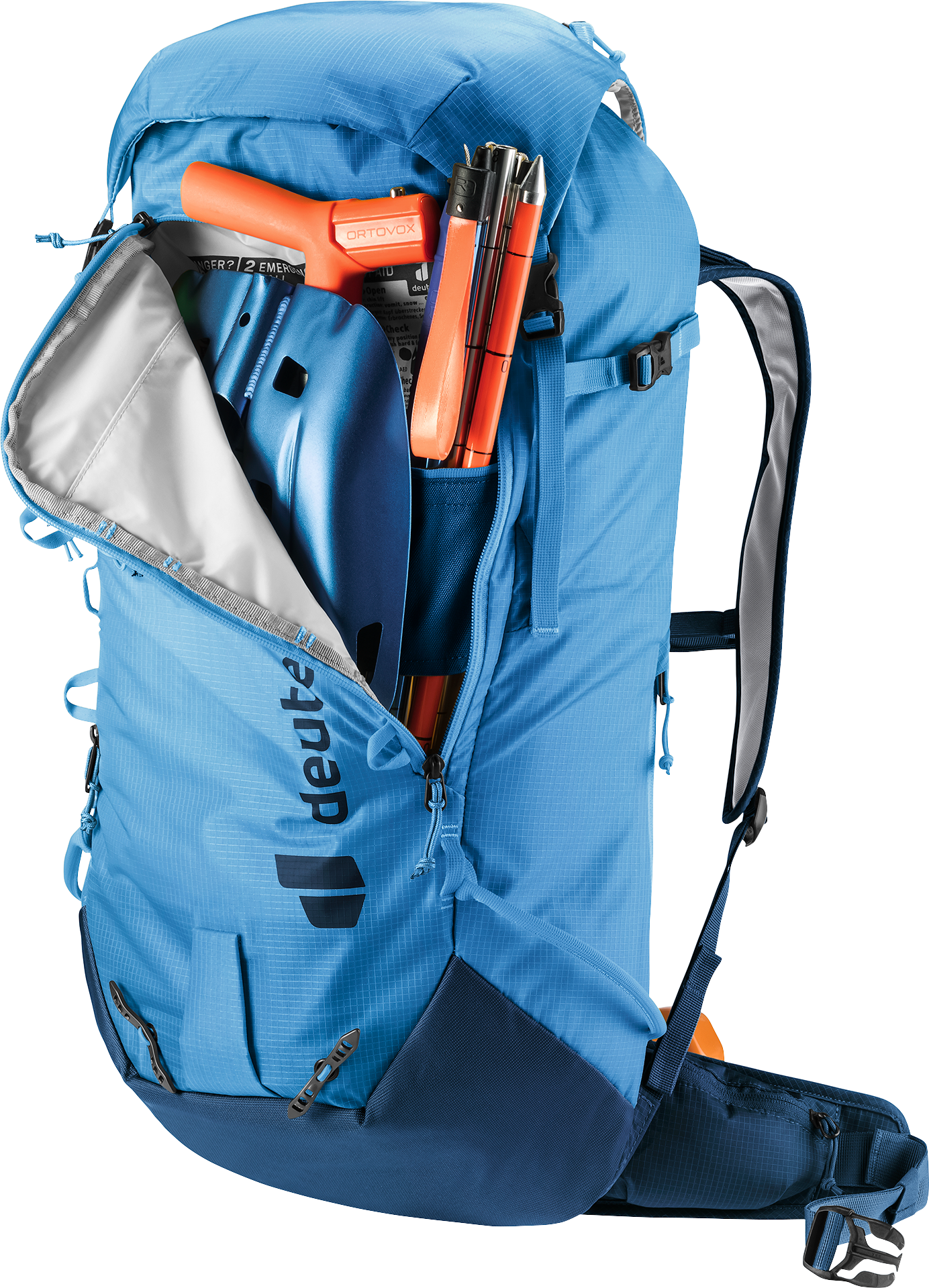 Bag, Backpack, backpack, hip belt, hydration, tool pocket, blue