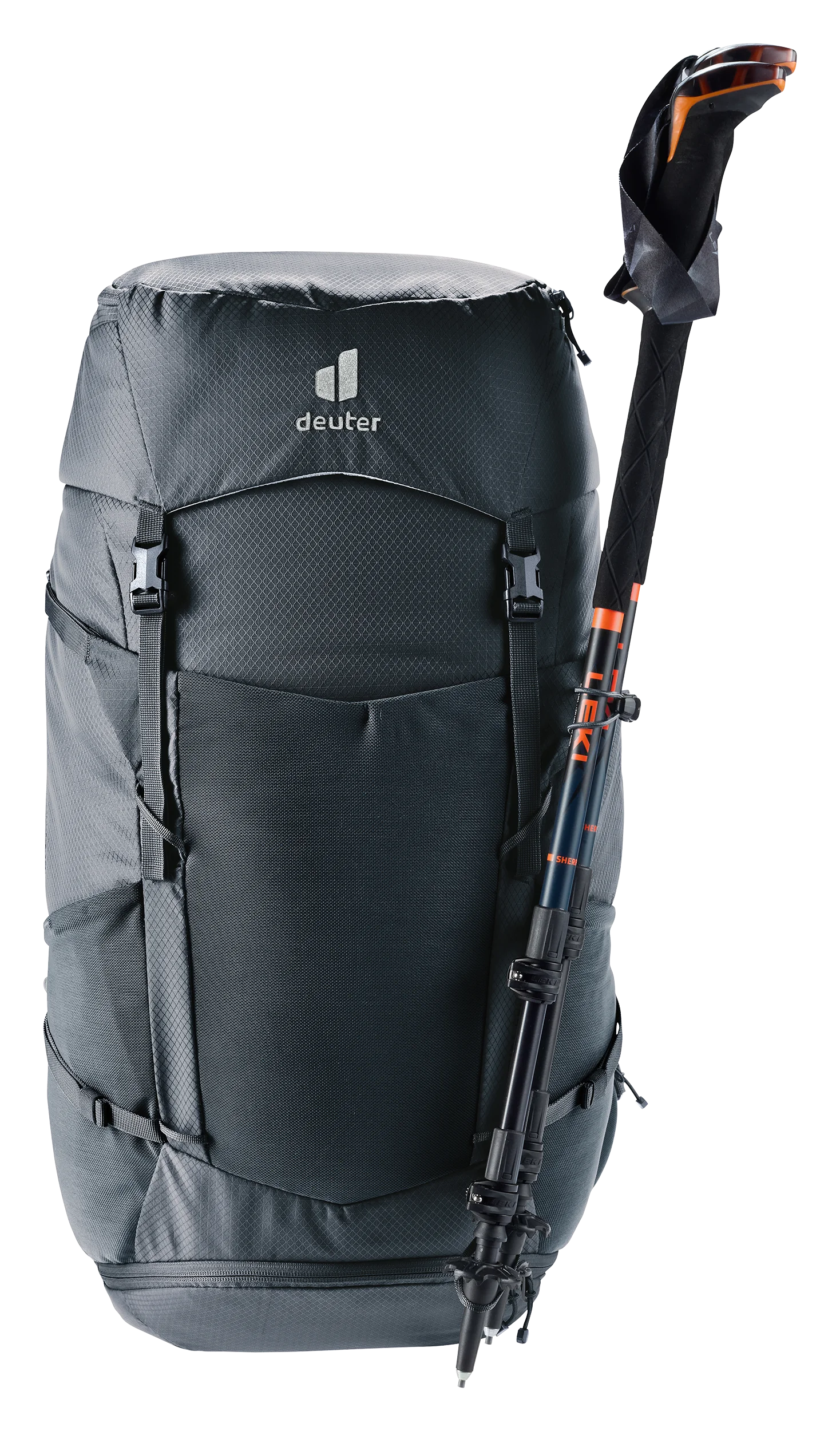 backpack, hiking backpack, outdoor bag, deuter, grey