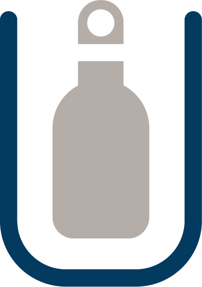 Tasca portabottiglie interna