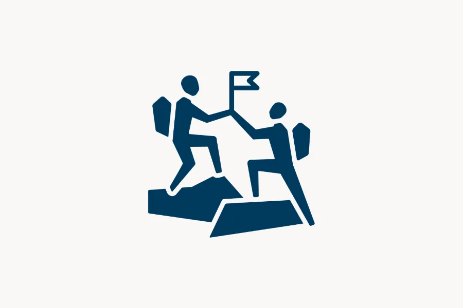 hiking, climbing, rock, mountain, flag