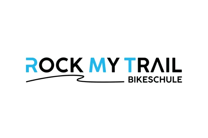 rockmytrail logo, graphic, text, brand, bikeschool