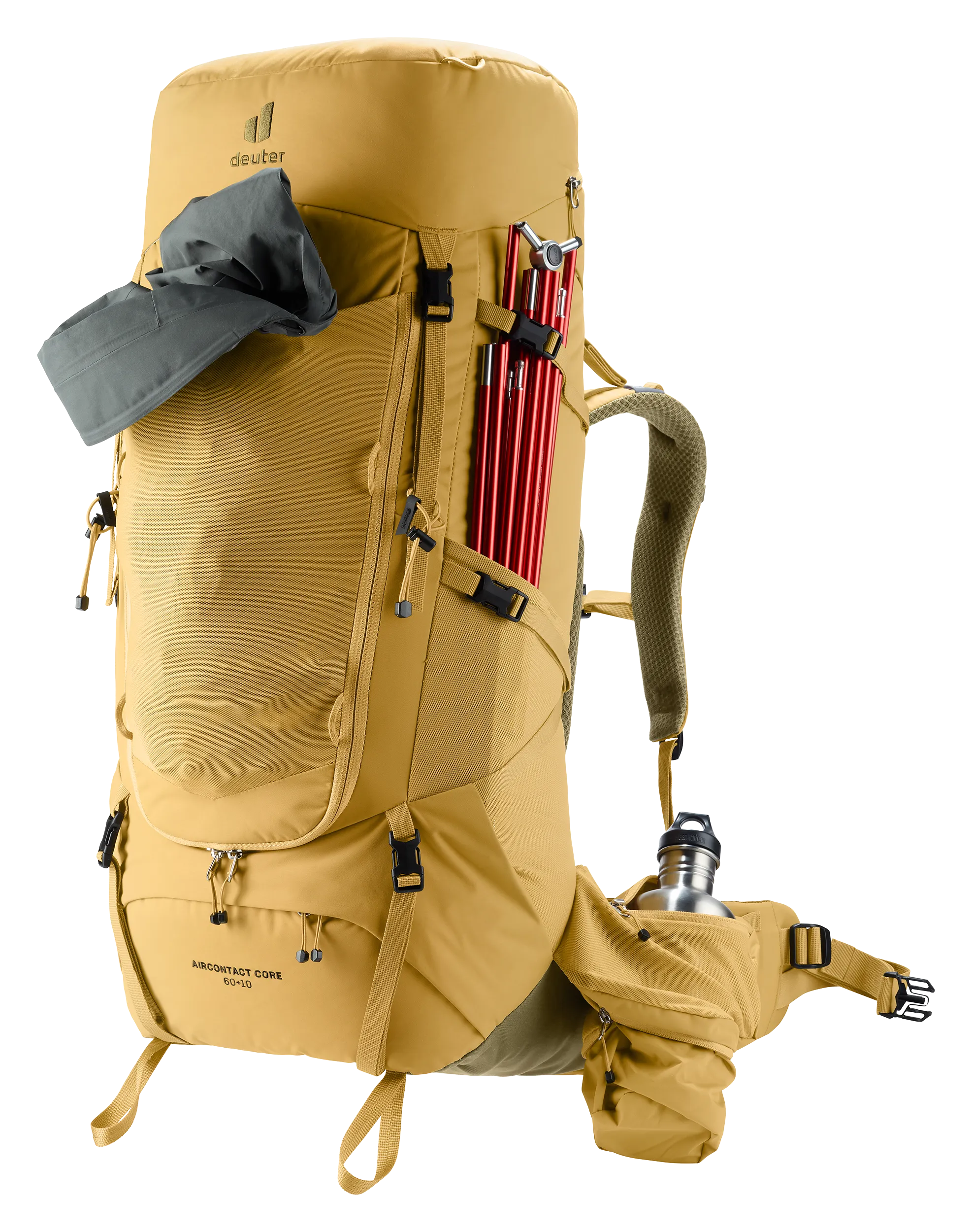 Aircontact Core 60+10 - Backpacking packs - savanna nori