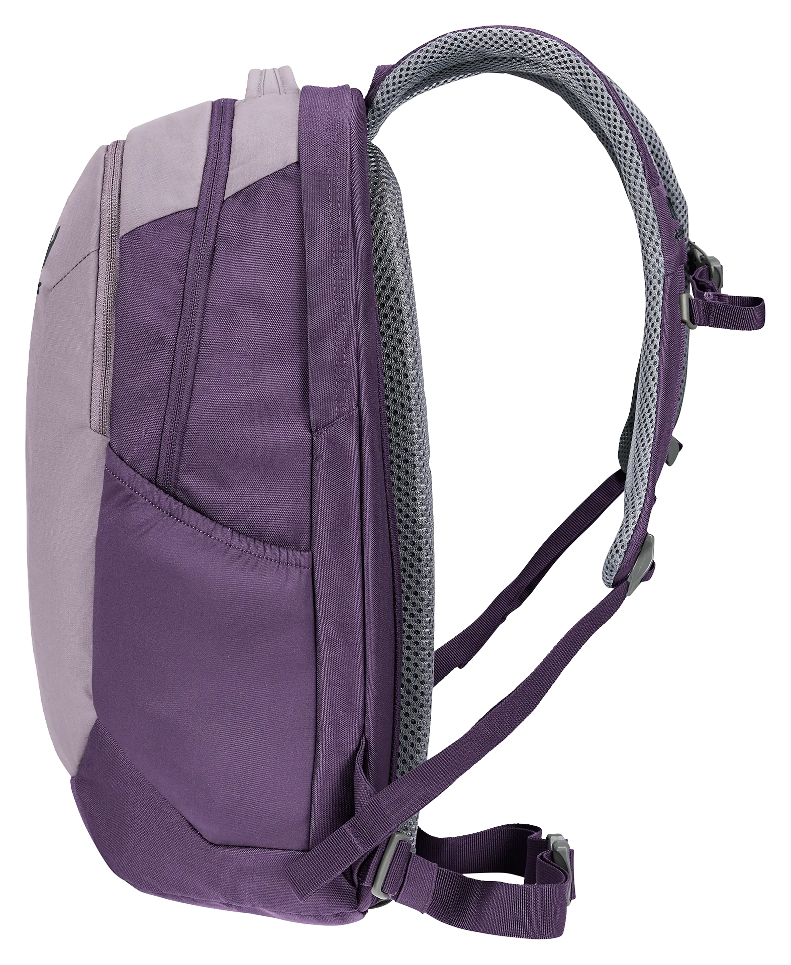 Bag, Backpack, backpack, purple, shoulder straps, mesh back, zippered pocket