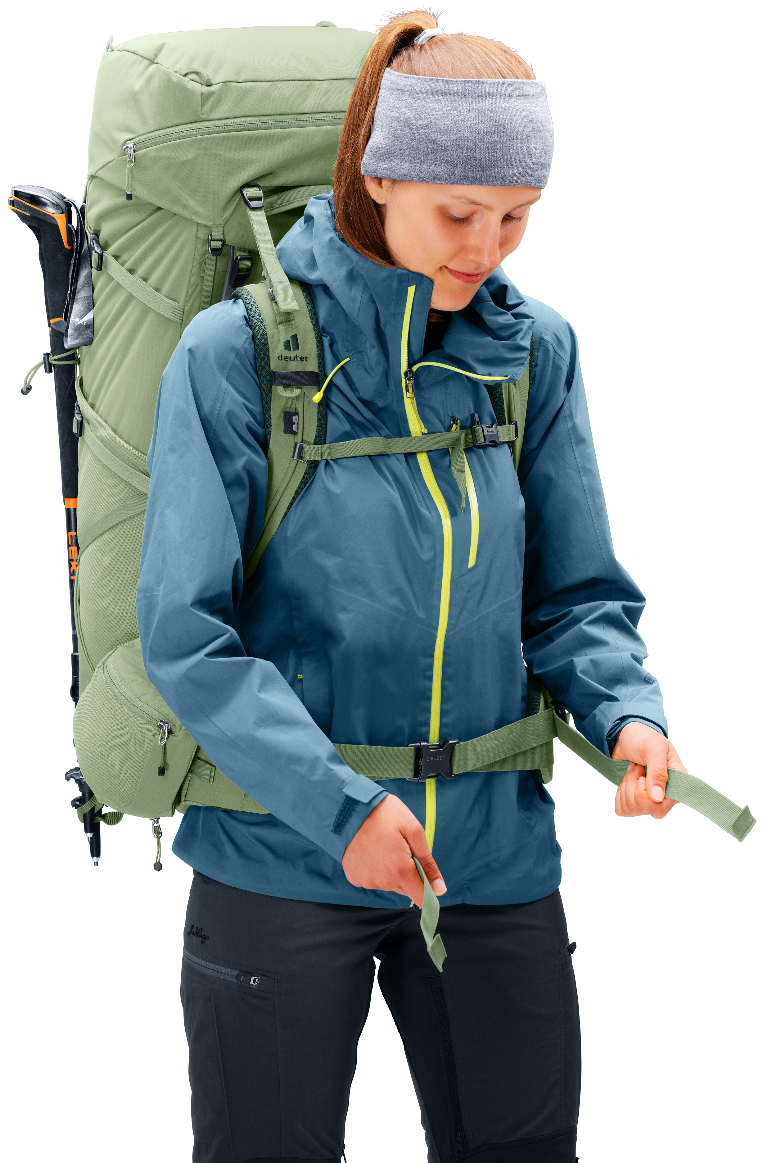 Aircontact Core 55+10 SL Aircontact Core 55+10 SL - Backpacking packs - grove ivy