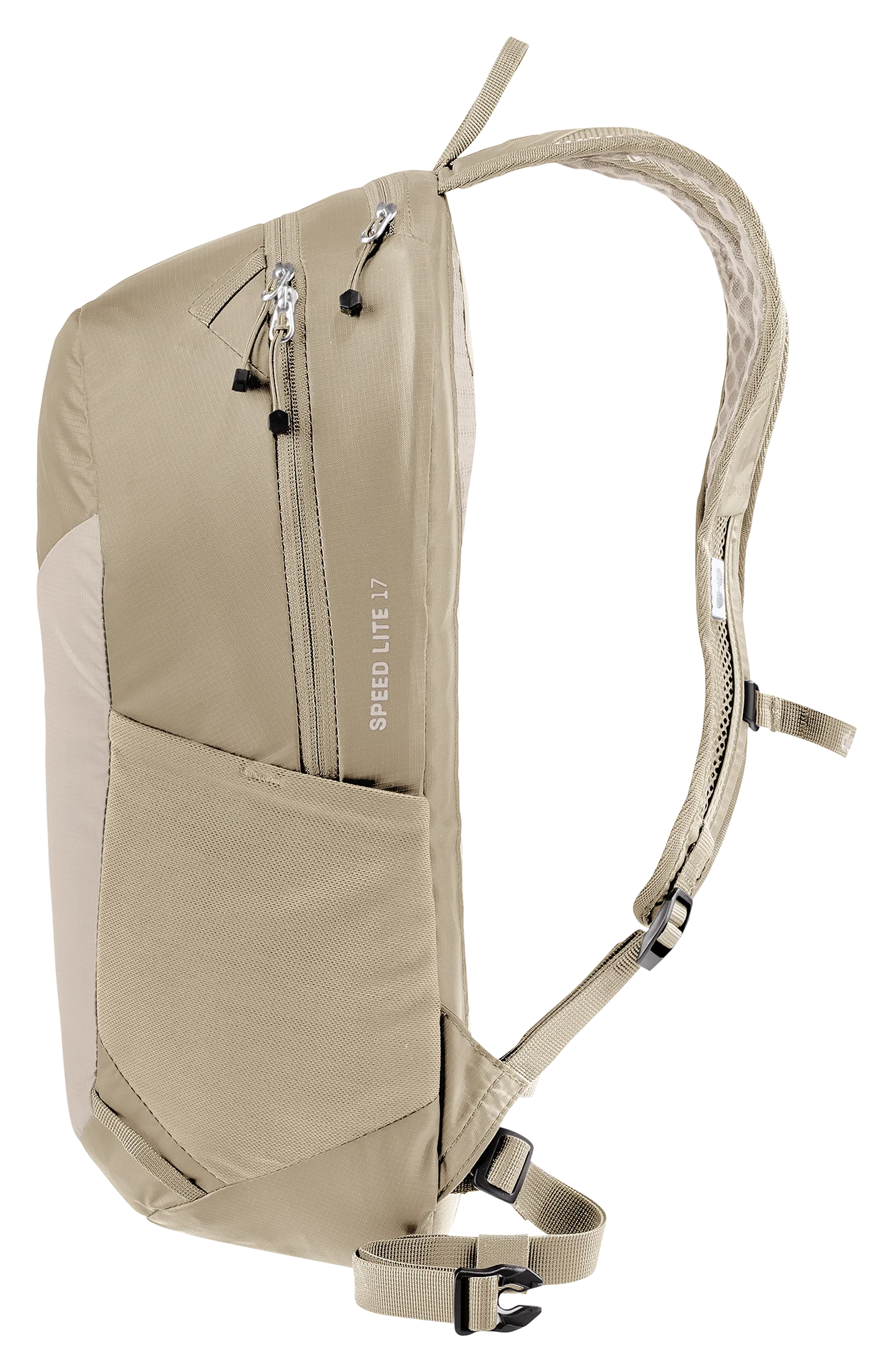 backpack, anti-theft, zippers, side pocket, beige