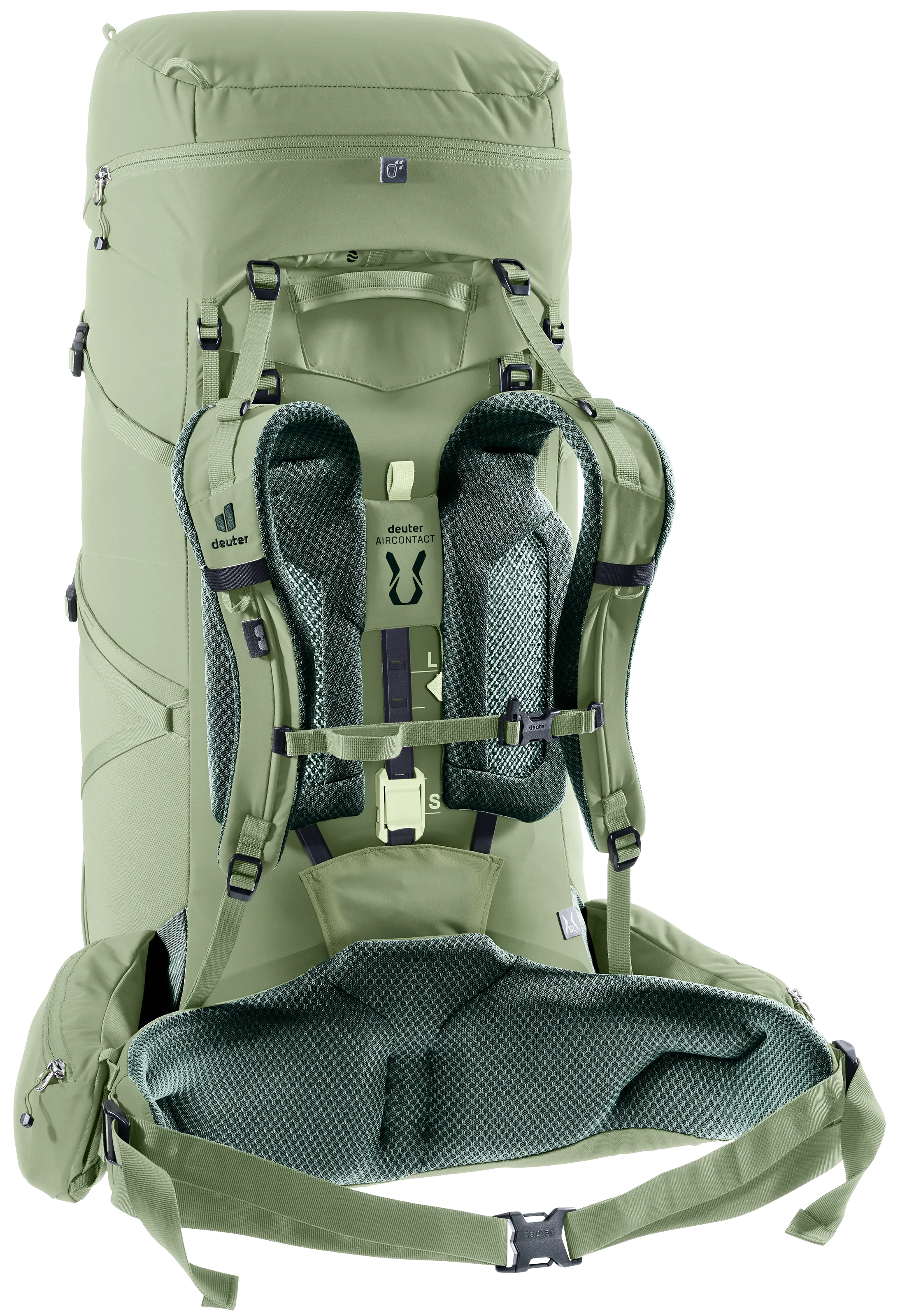 Aircontact Core 55+10 SL - Backpacking packs - grove ivy