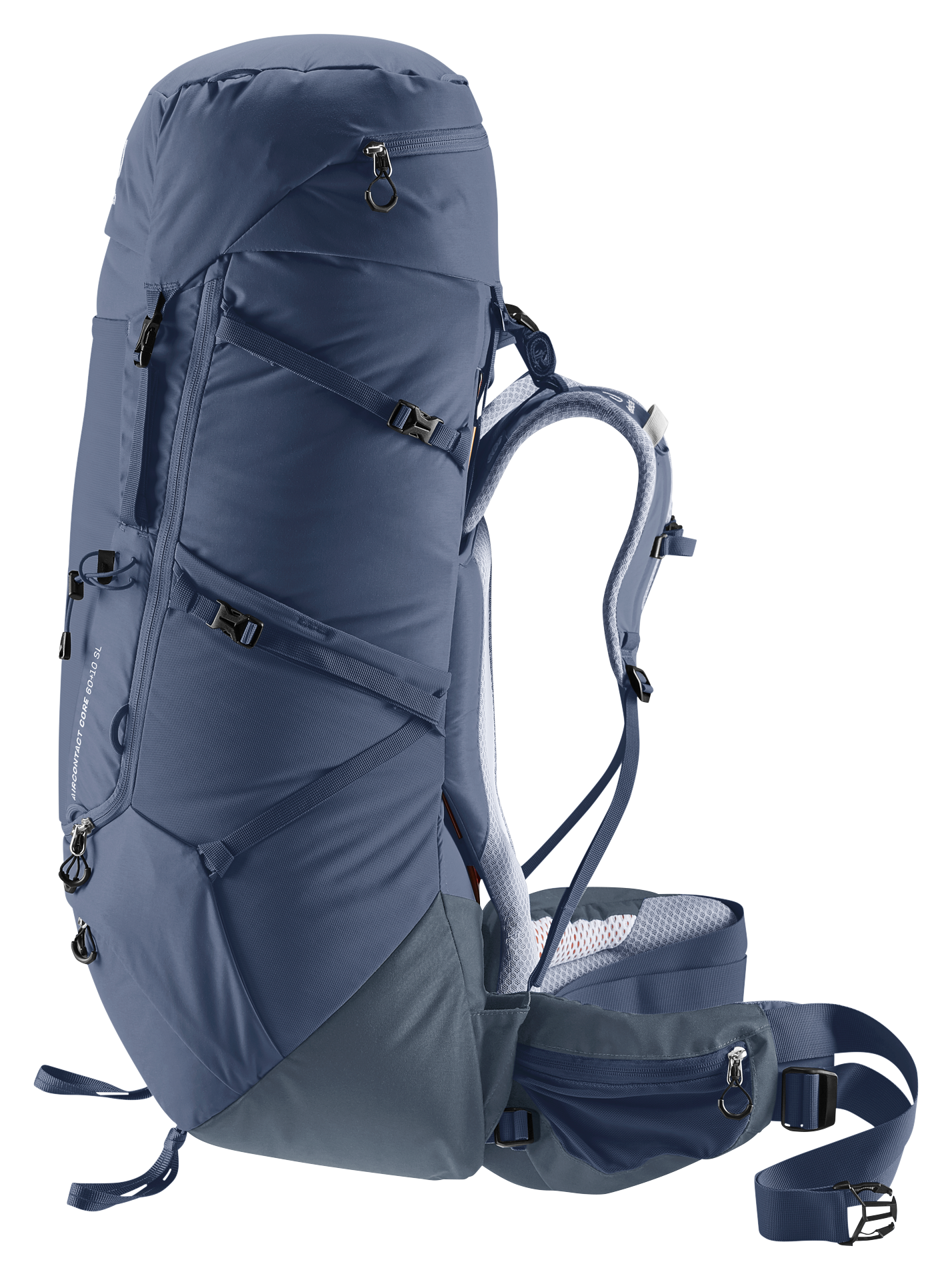 Aircontact Core 60+10 SL Bag, Backpack, backpack, travel, blue, outdoor, hydration-pocket