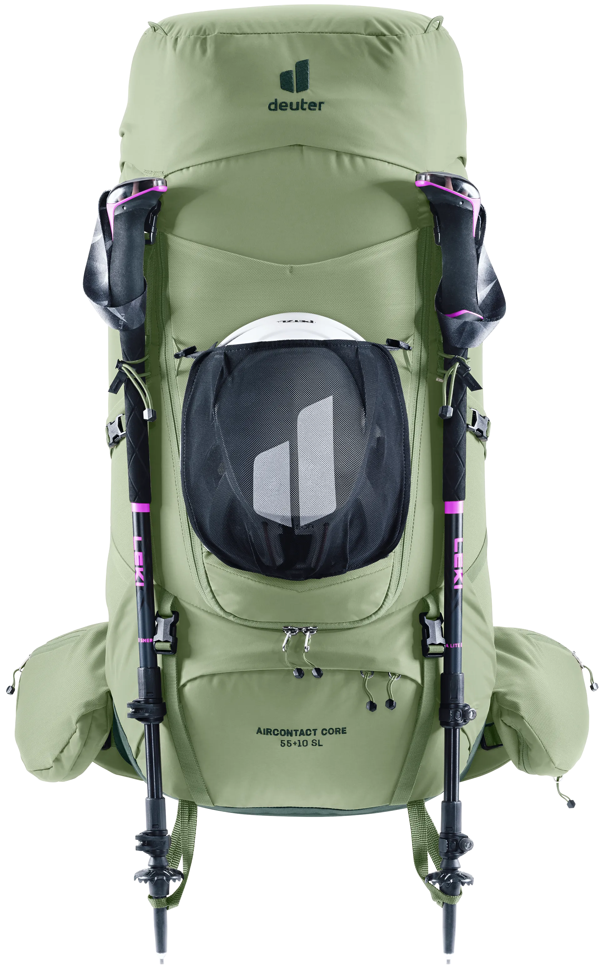 Aircontact Core 55+10 SL - Backpacking packs - grove ivy