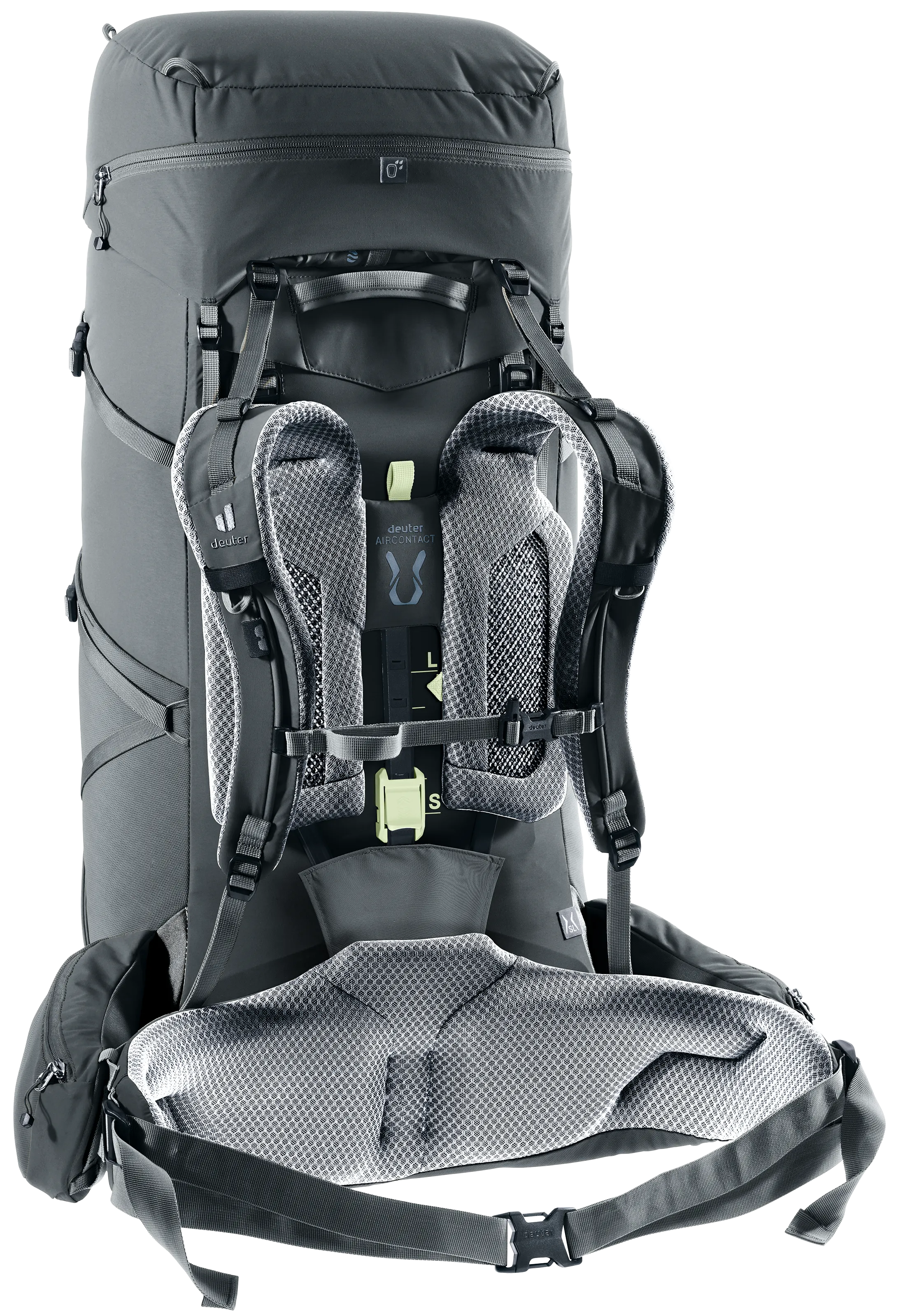 Aircontact Core 55+10 SL - Travel backpacks - l graphite