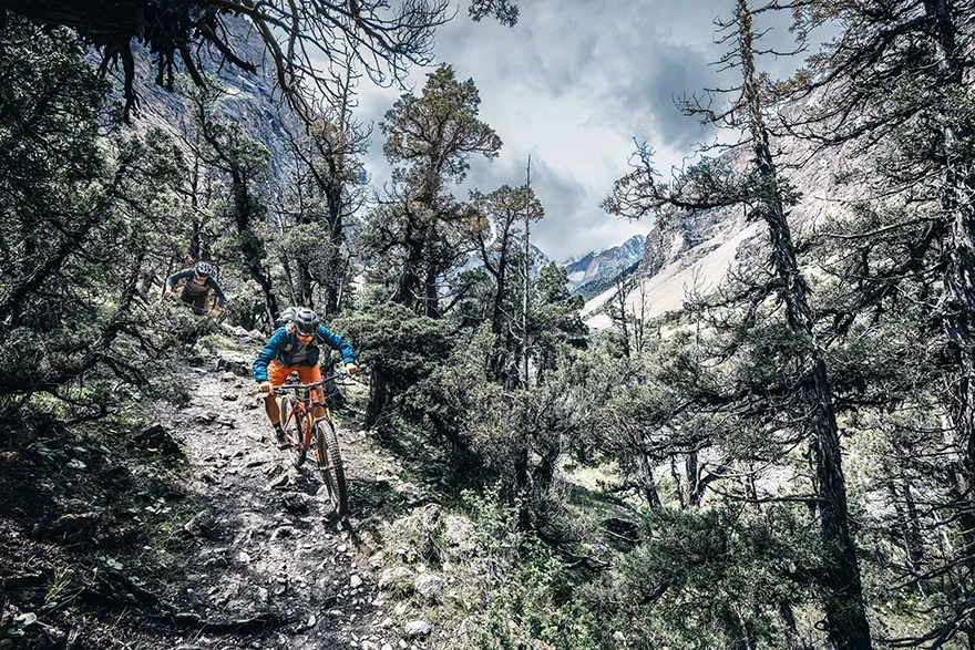 Person, Bicycle, Vehicle, Mountain Bike, Slope