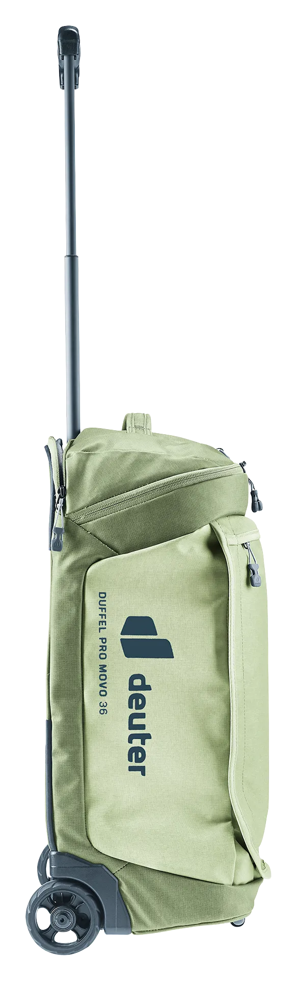 Baggage, luggage, trolley, rolling bag, duffel, green