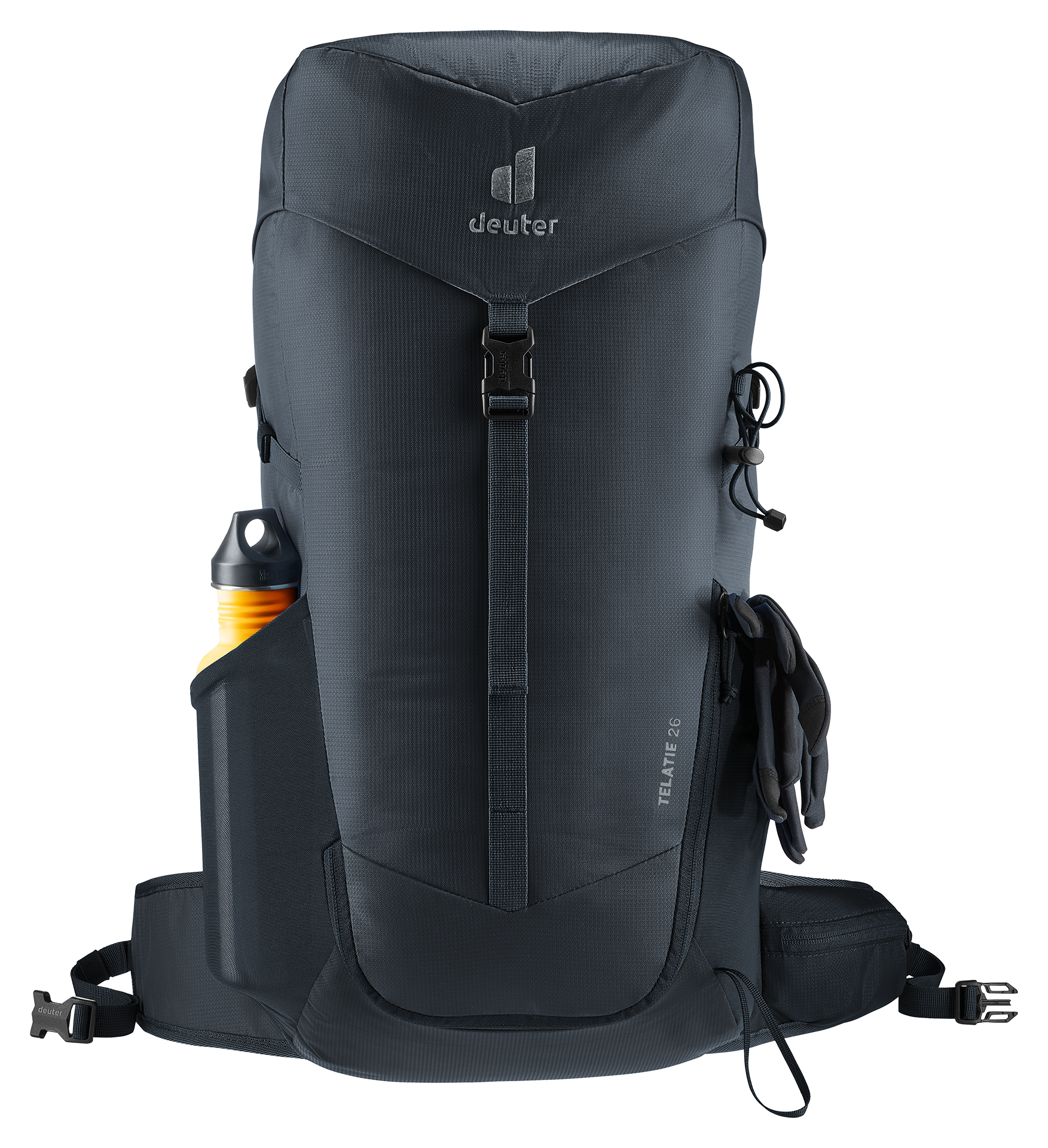 Telatie 26 backpack, hydration, water bottle, sleek, dark blue
