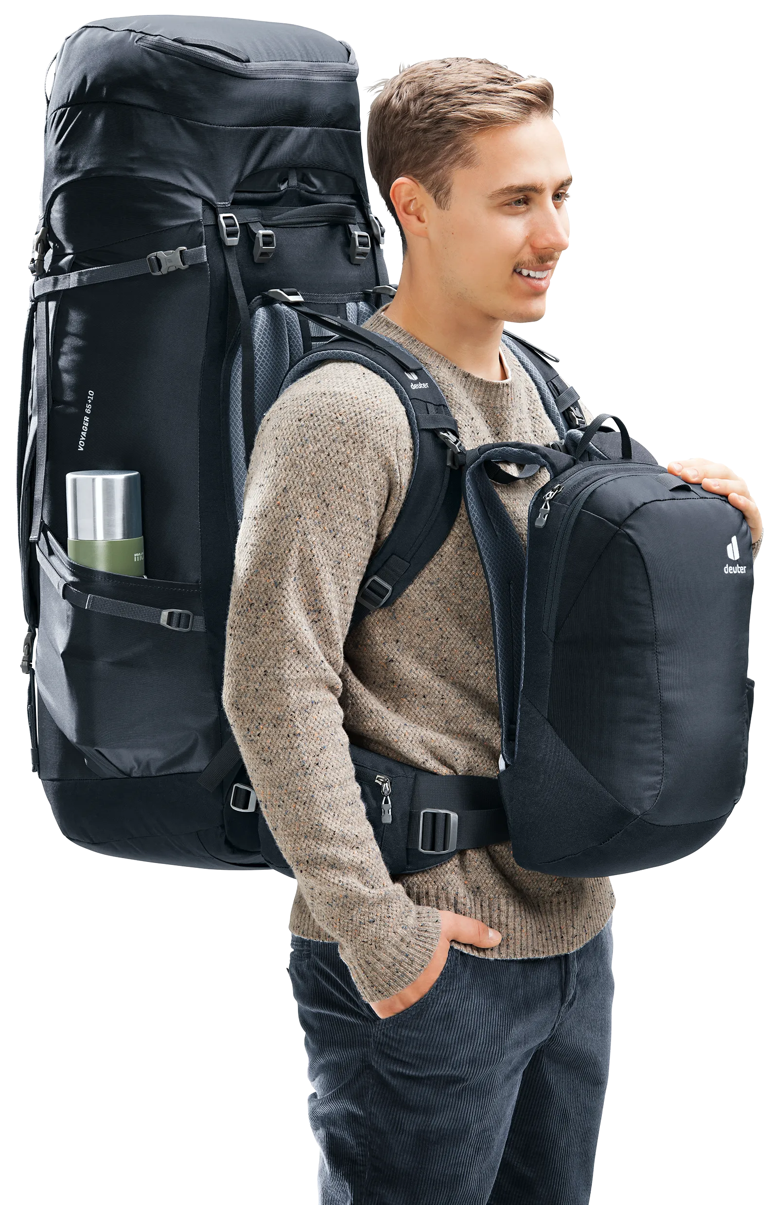 Voyager 65+10 - Travel backpacks - l black