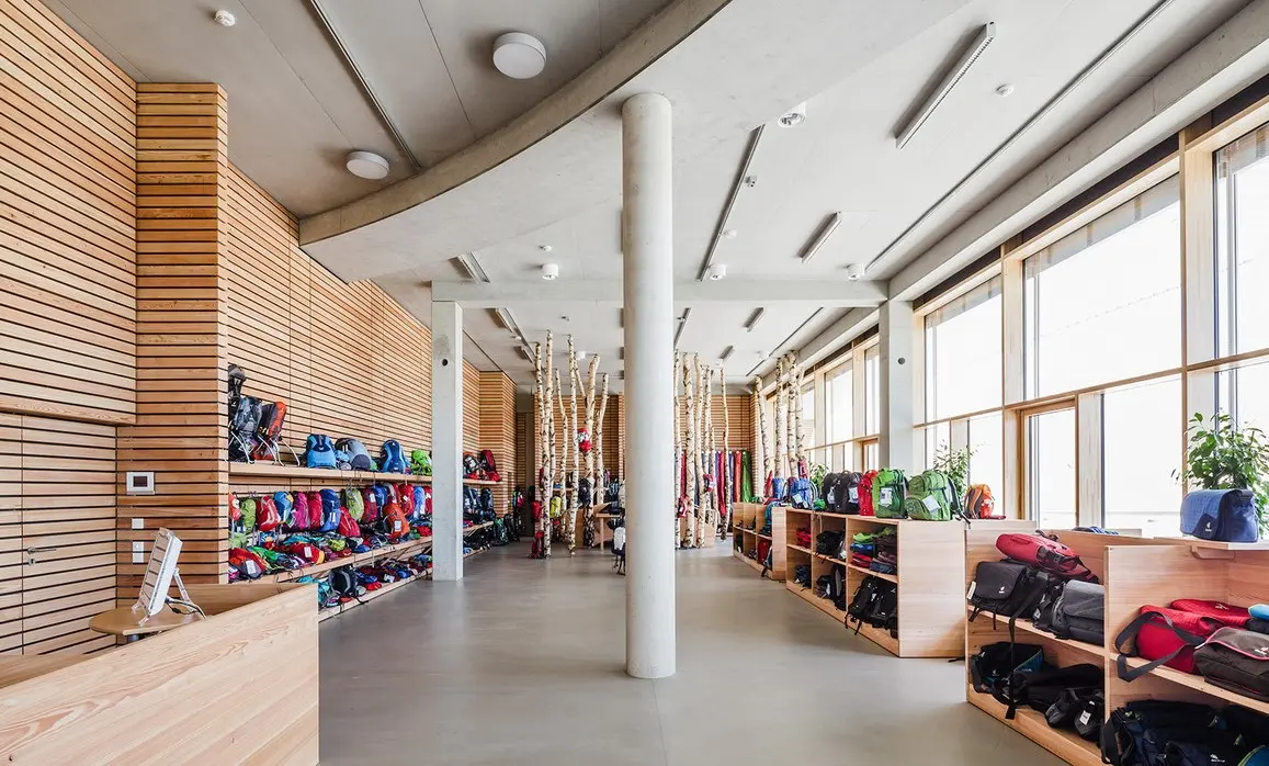 backpacks, bag, store, interior, racks