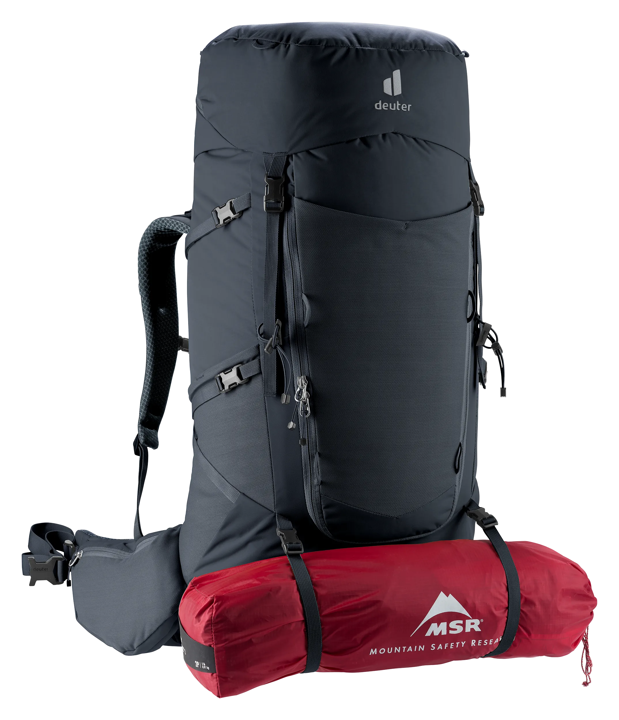 Aircontact Core 60+10 - Travel backpacks - l black