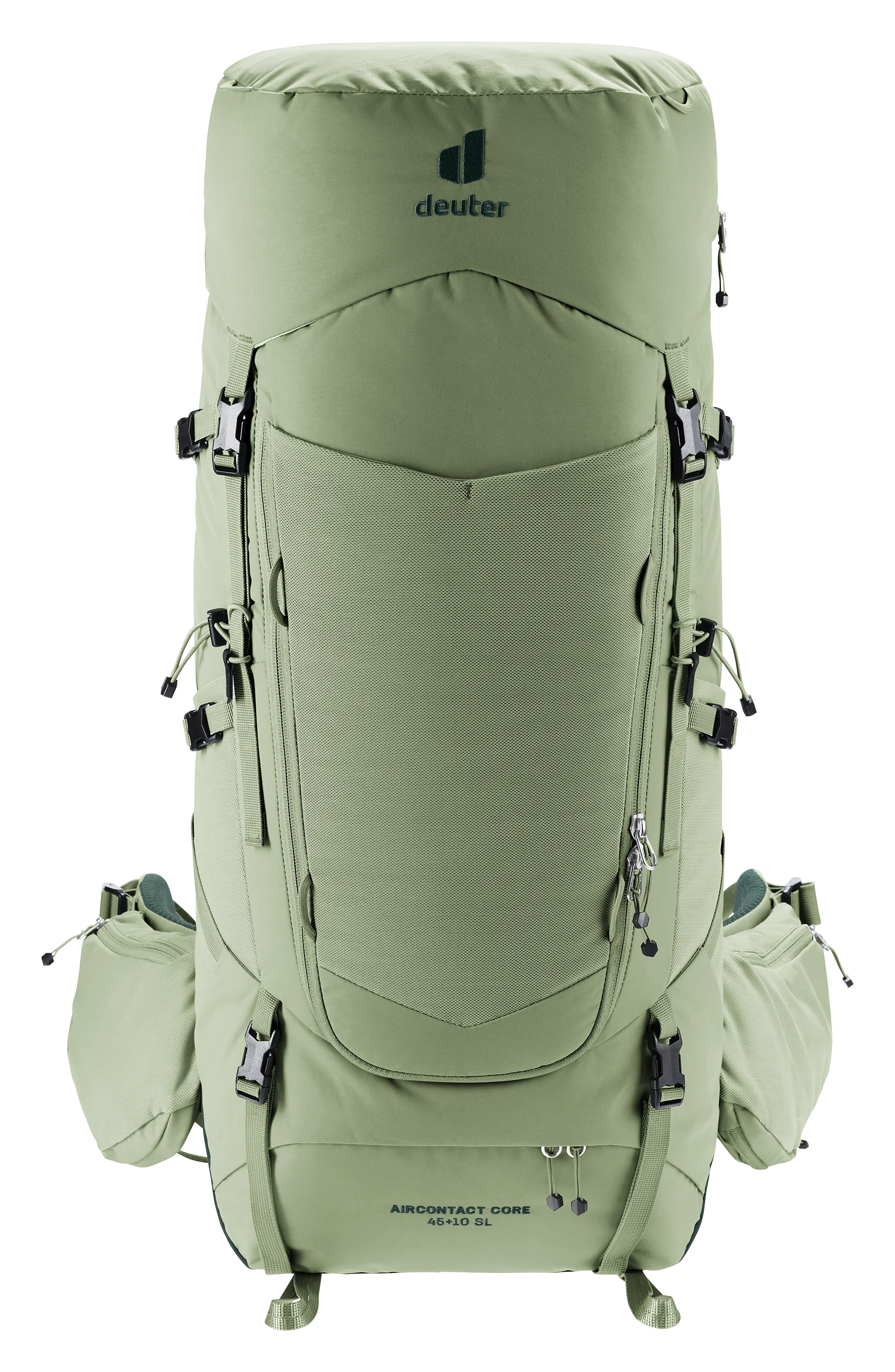 backpack, outdoor, green, multi-pocket, shoulder-belt