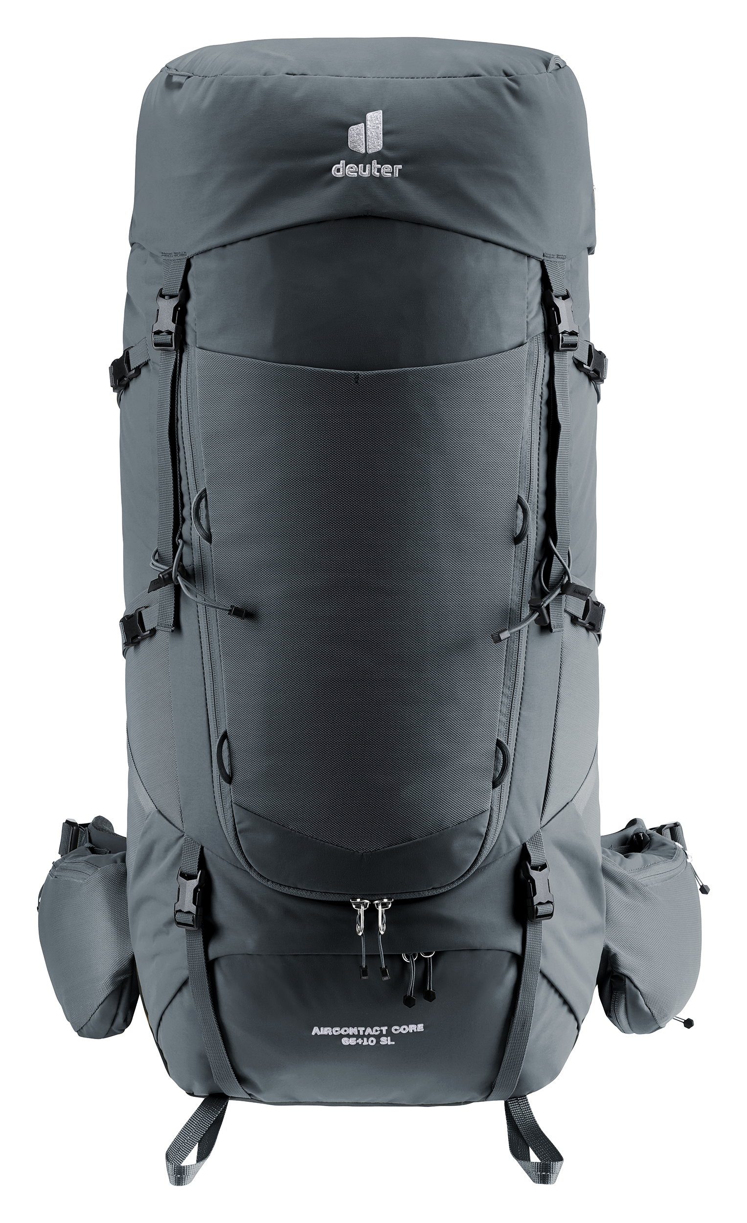 Aircontact Core 65+10 SL backpack, hiking, gray, outdoor, deuter, backpack, hiking, travel, outdoor, gray