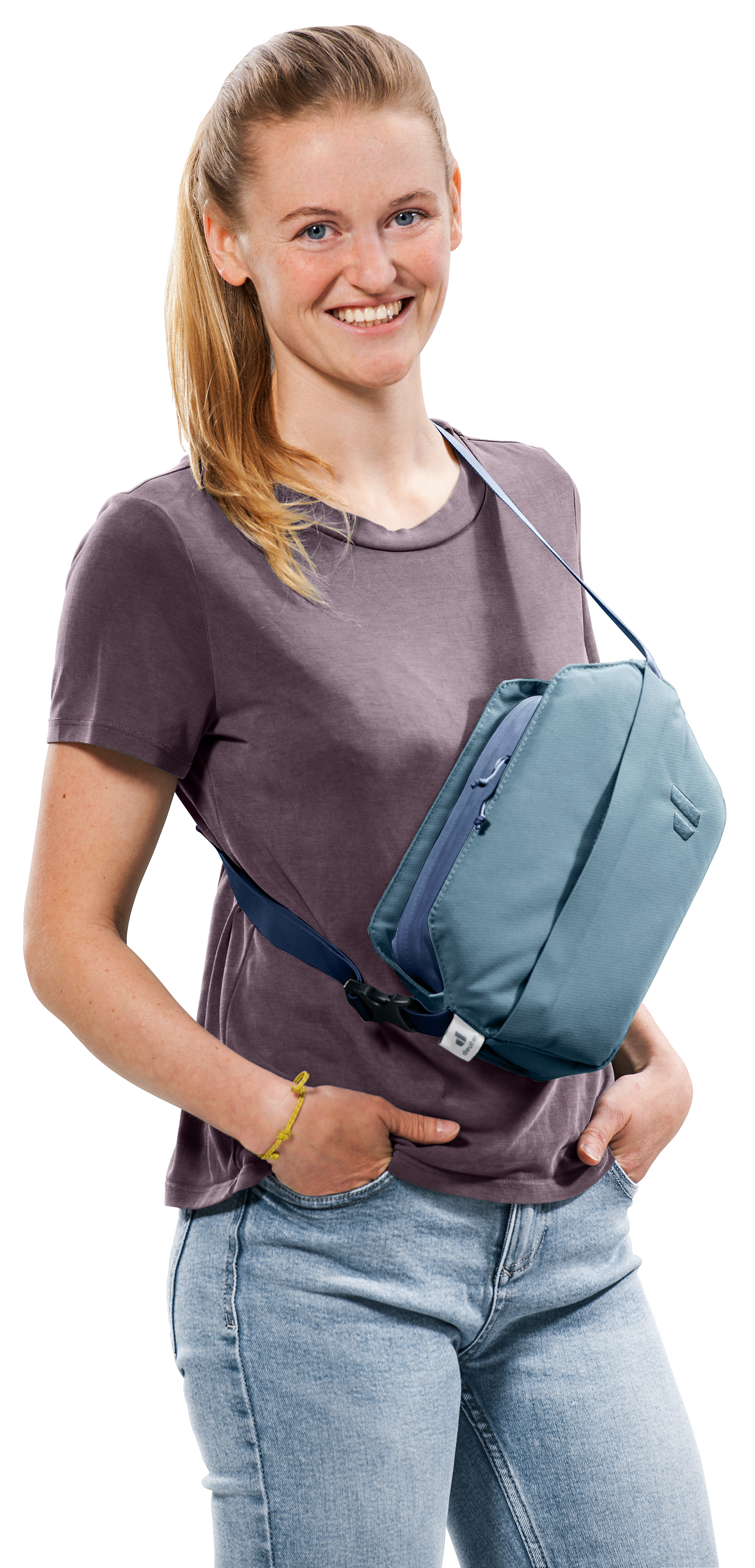 Passway 2 crossbody bag, slouch bag, blue bag, shoulder strap, polyester