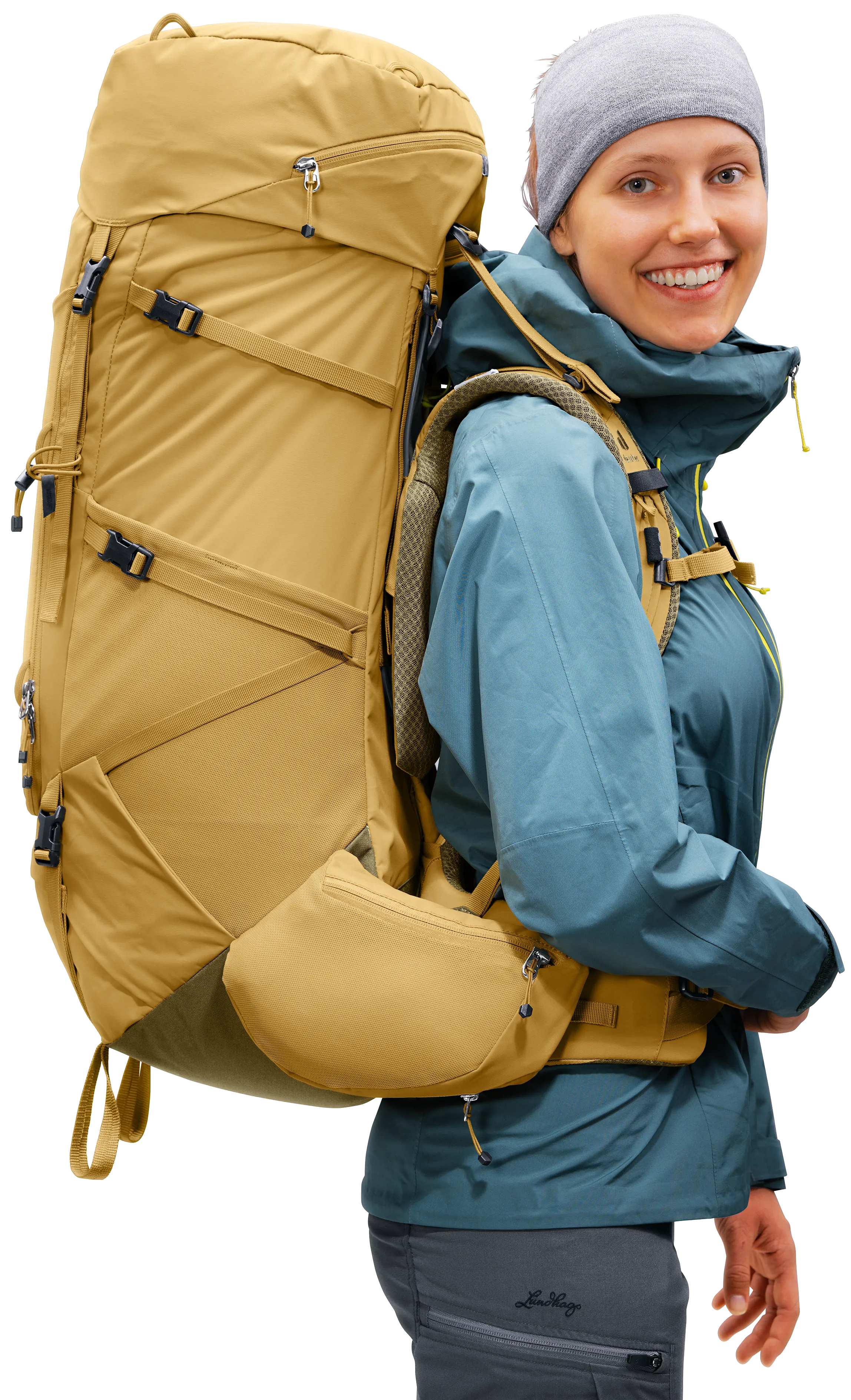 Aircontact Core 55+10 SL - Backpacking packs - savanna nori
