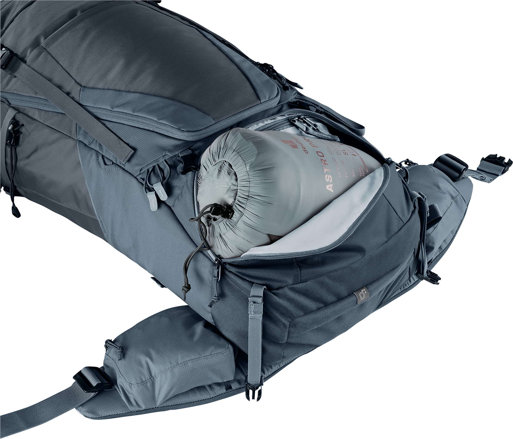 Futura Air Trek 45+10 SL Bag, Backpack, backpack, hydration, hip belt, gray, external pocket