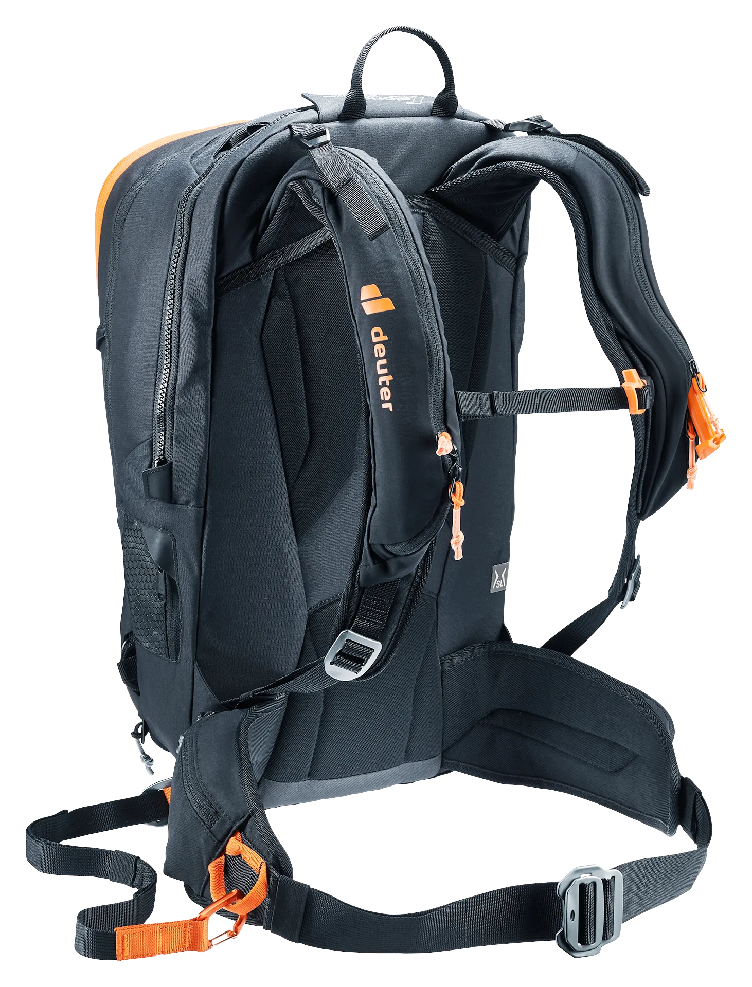 Bag, Backpack, backpack, daypack, orange accents, shoulder straps, hybrid backpack