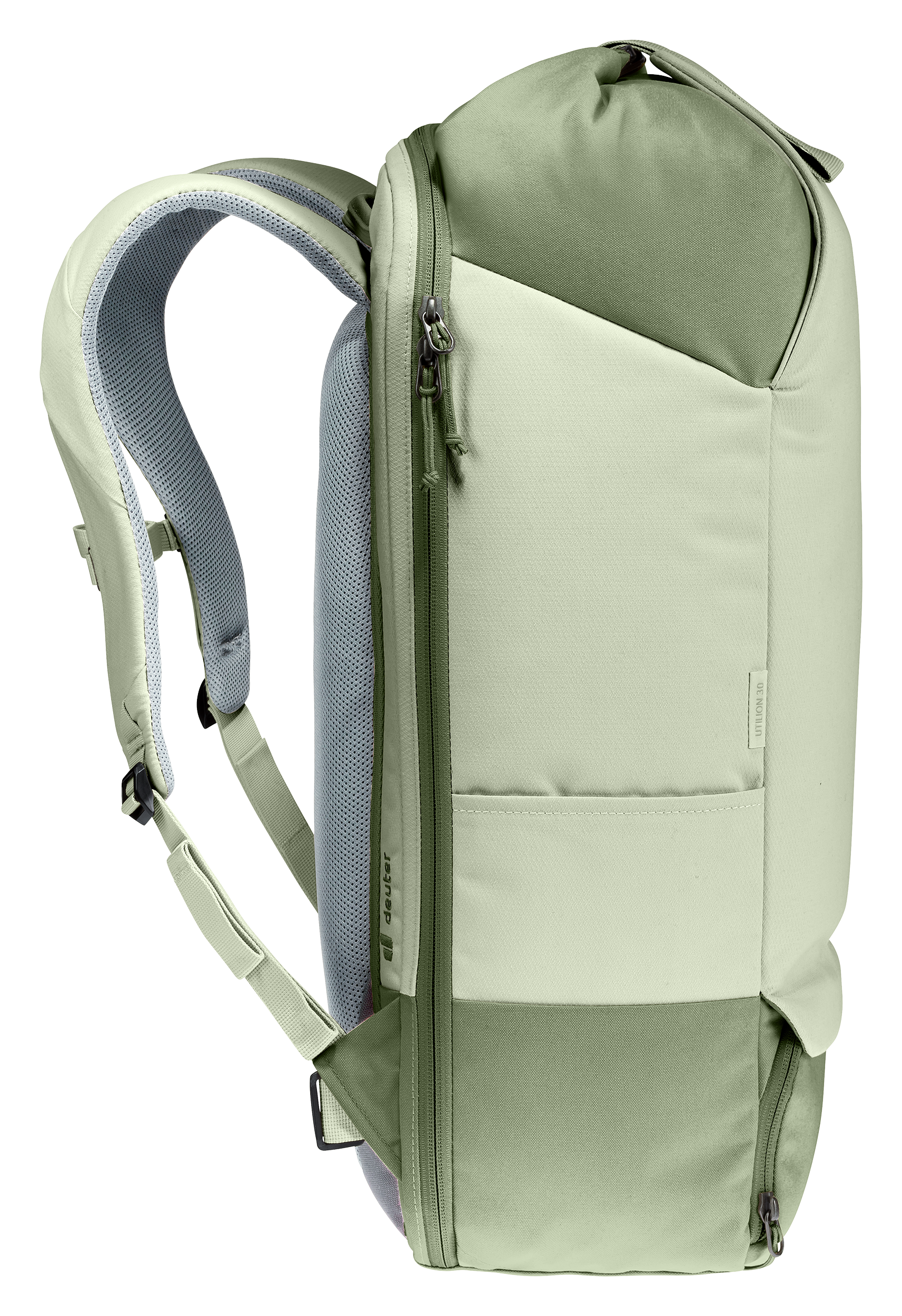 Utilion 30 Bag, Backpack, backpack, green, two-tone, zippered, padded-shoulder-straps