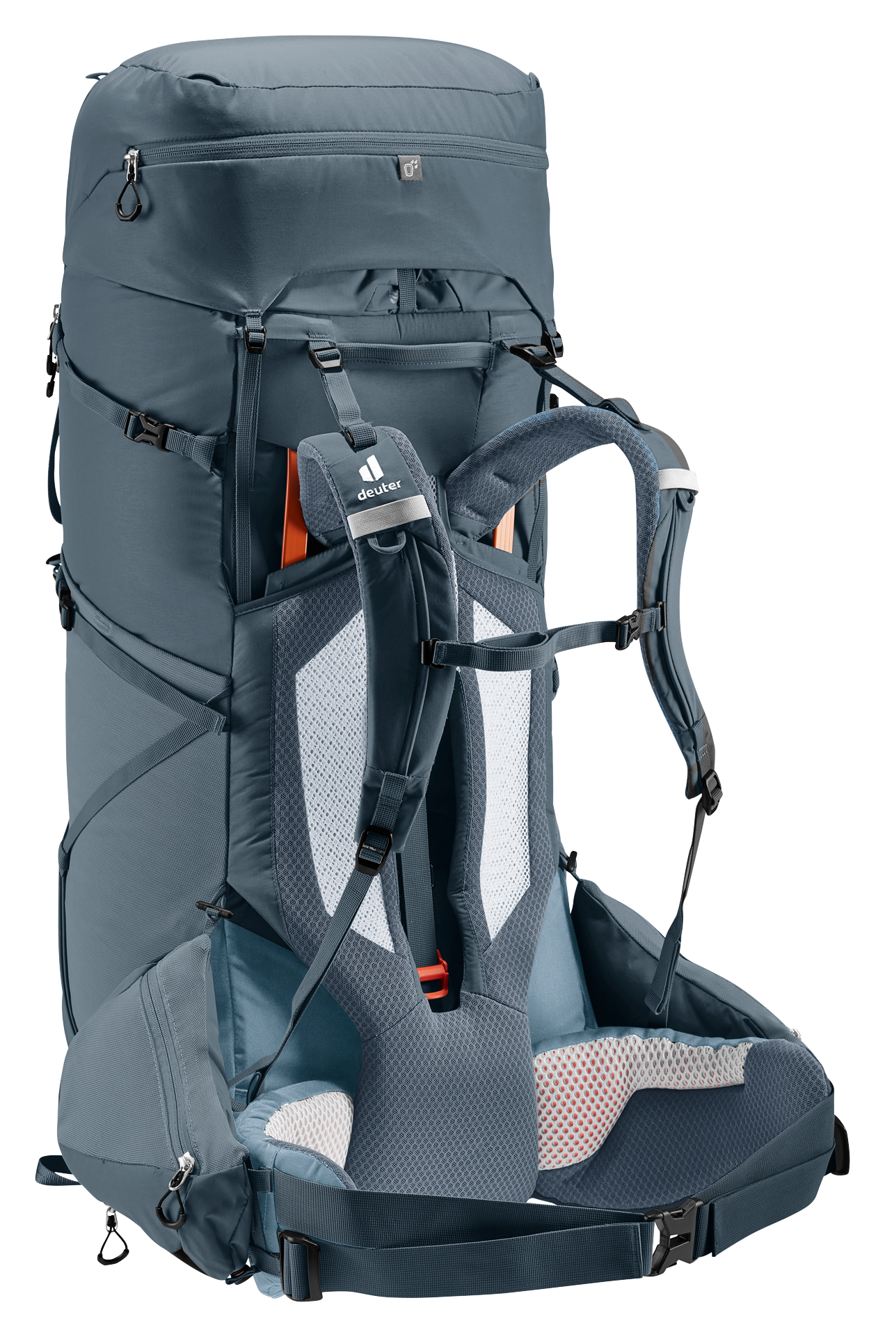 Aircontact Core 70+10 backpack, hiking backpack, internal frame, padded shoulder straps, mesh back padding