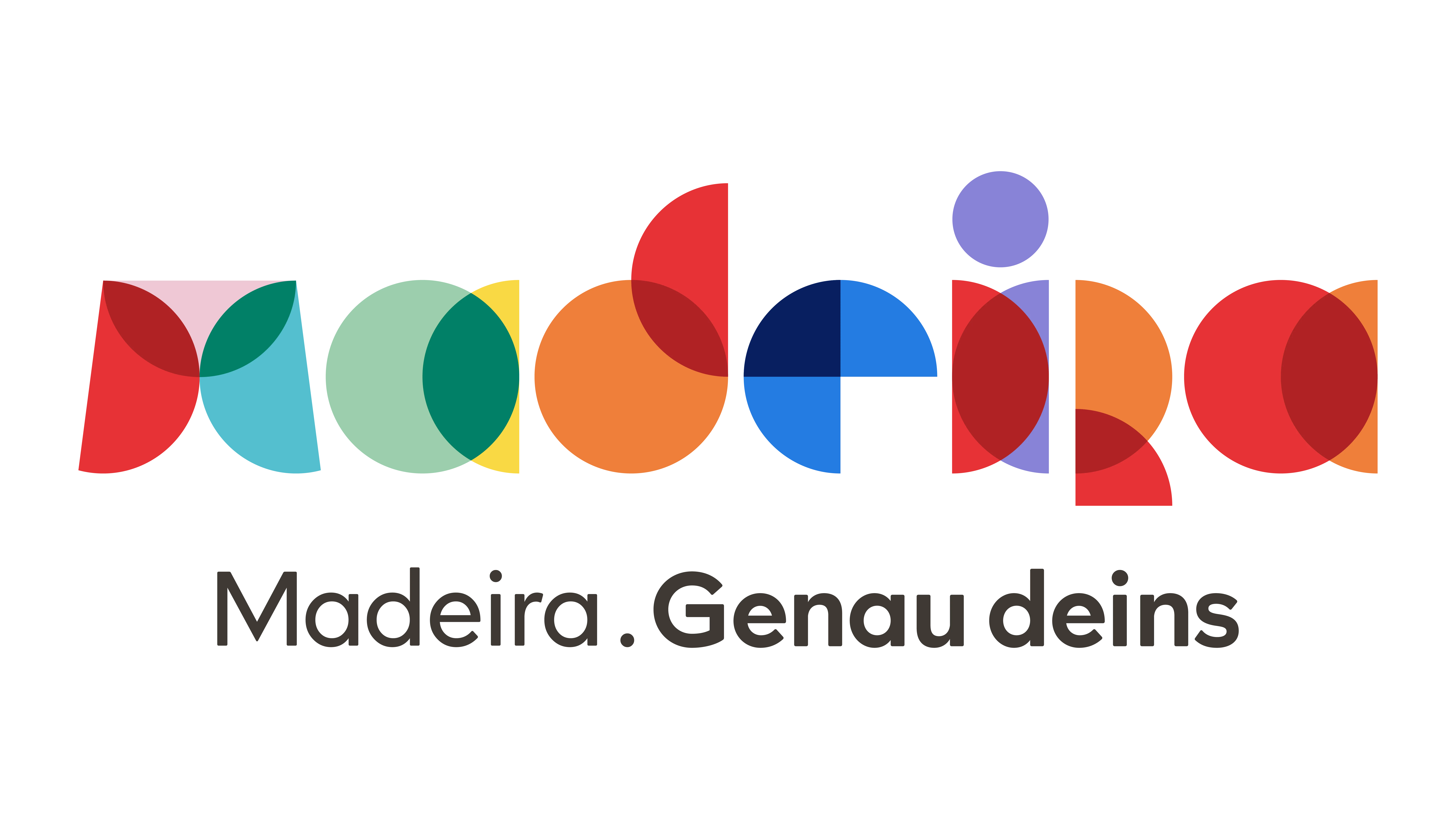 logo, multicolored, abstract, shapes, text