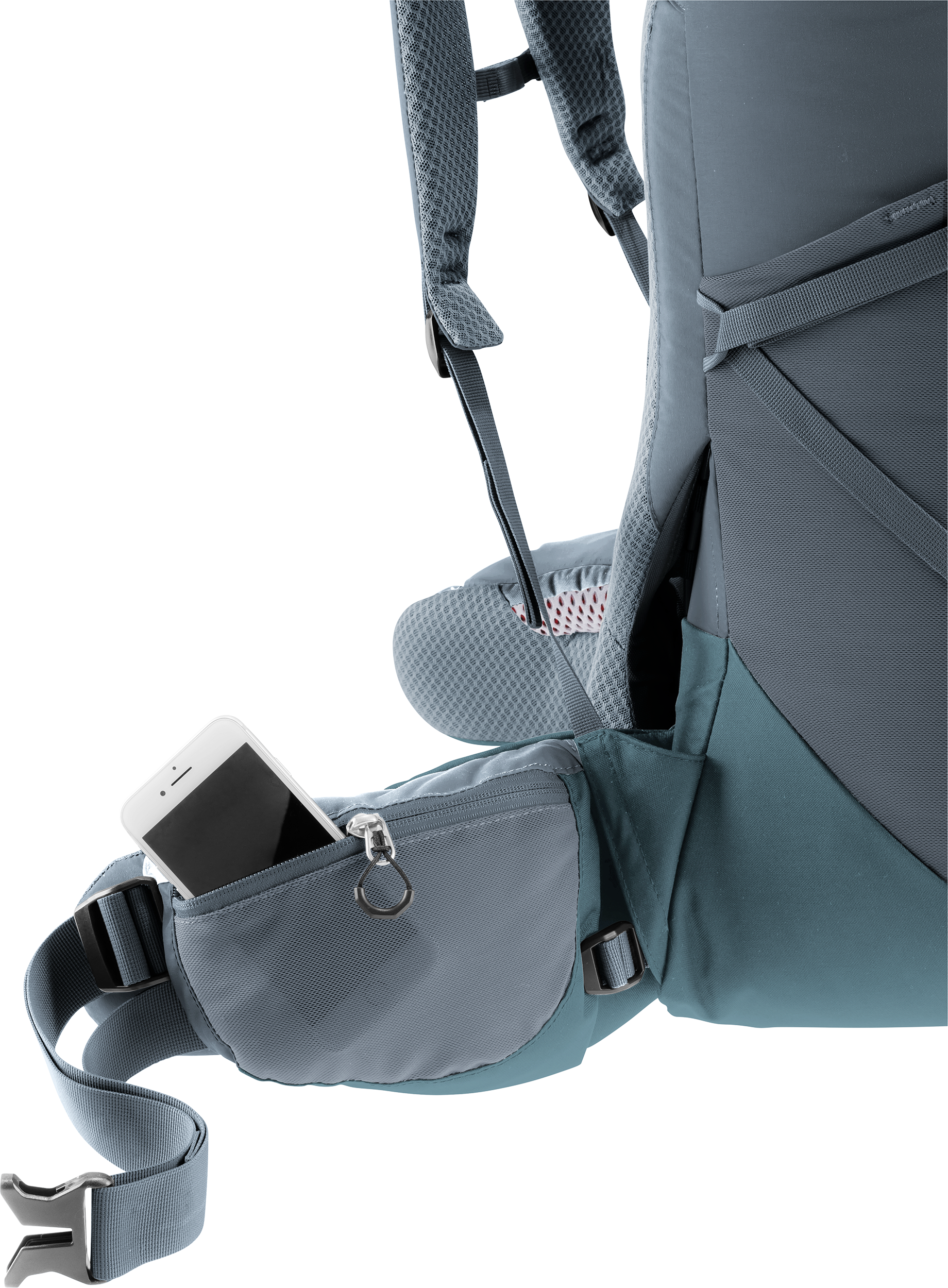 Bag, Accessories, Backpack, backpack, hip belt pocket, phone pocket, mesh padding, adjustable straps