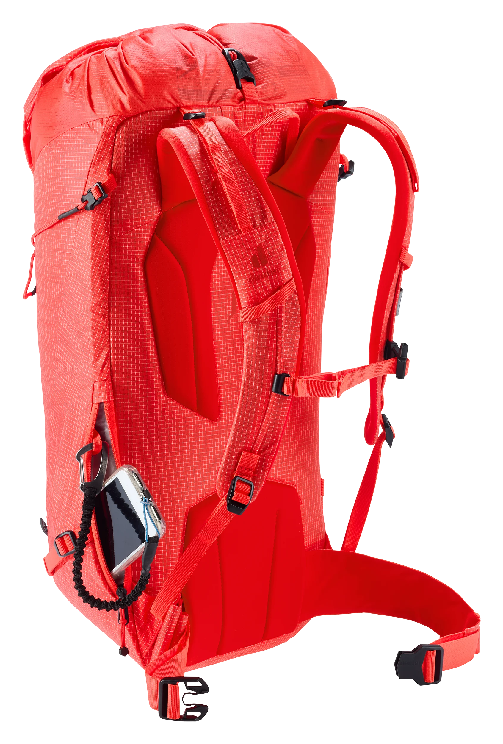 backpack, outdoor, red, hydration, straps