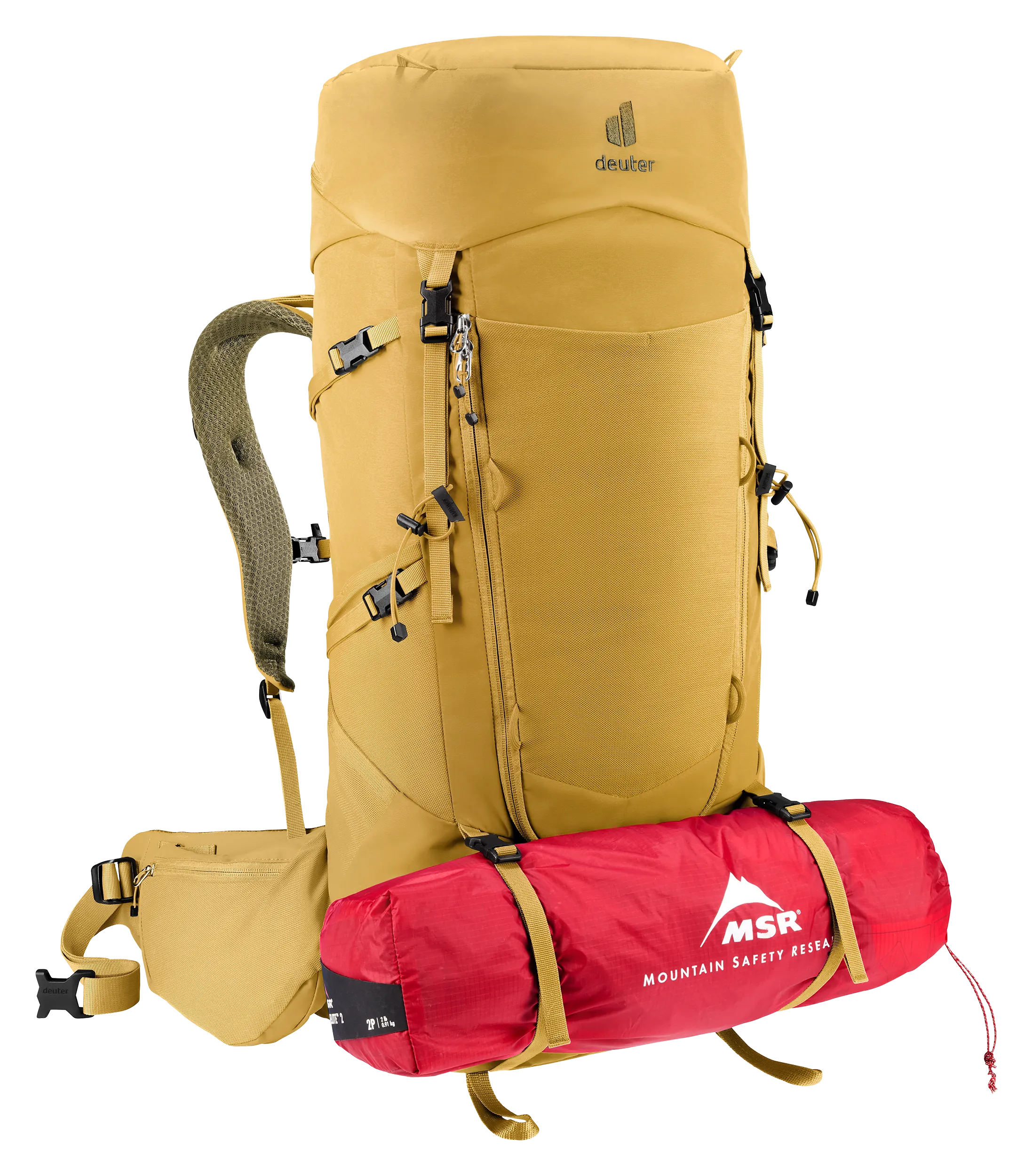 Aircontact Core 50+10 - Travel backpacks - savanna nori