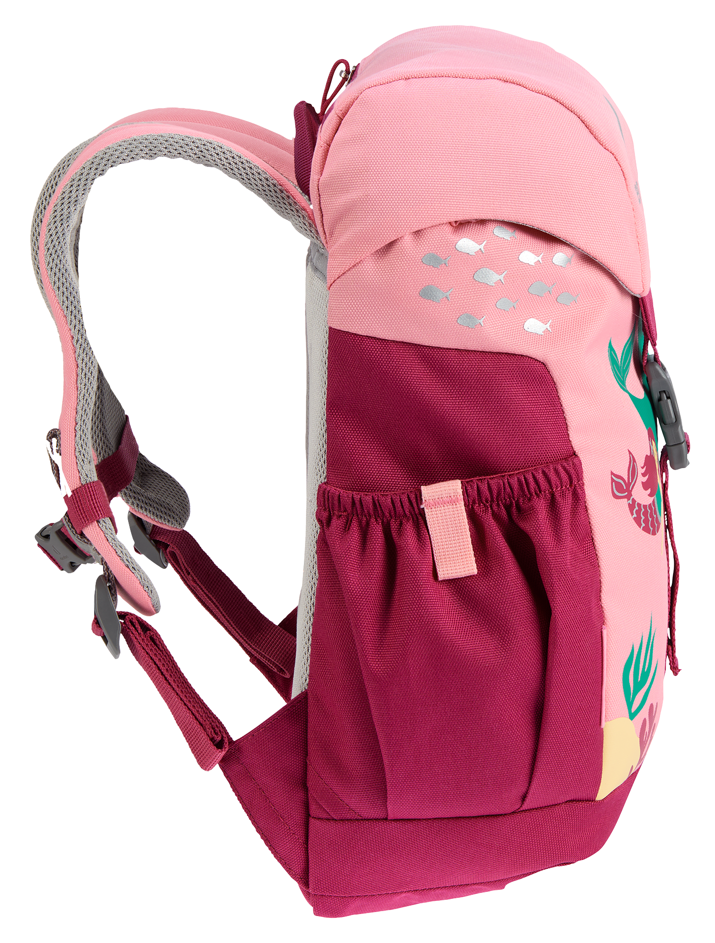 Bag, Backpack, kids backpack, school bag, pink backpack, side pocket, adjustable straps
